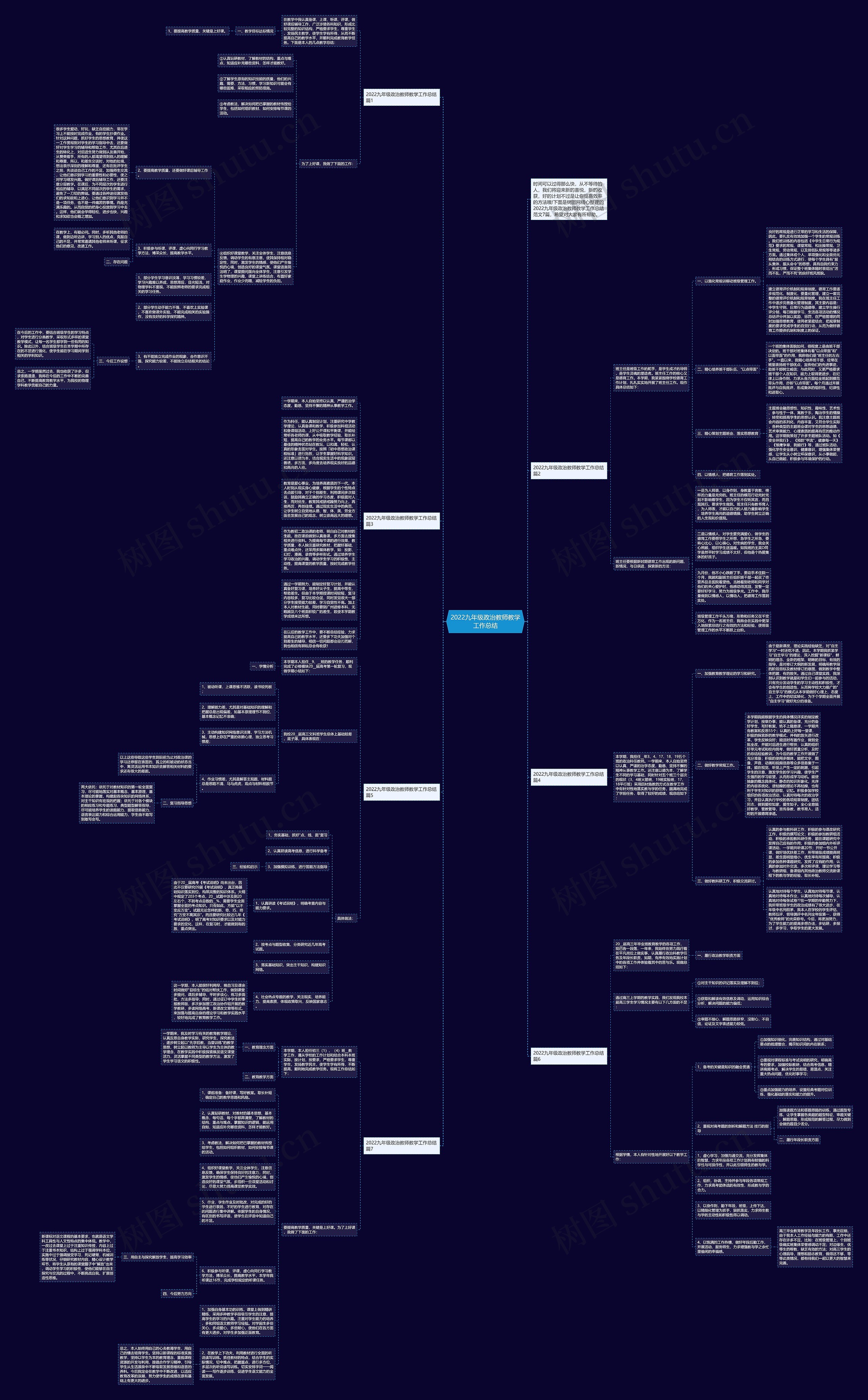 2022九年级政治教师教学工作总结