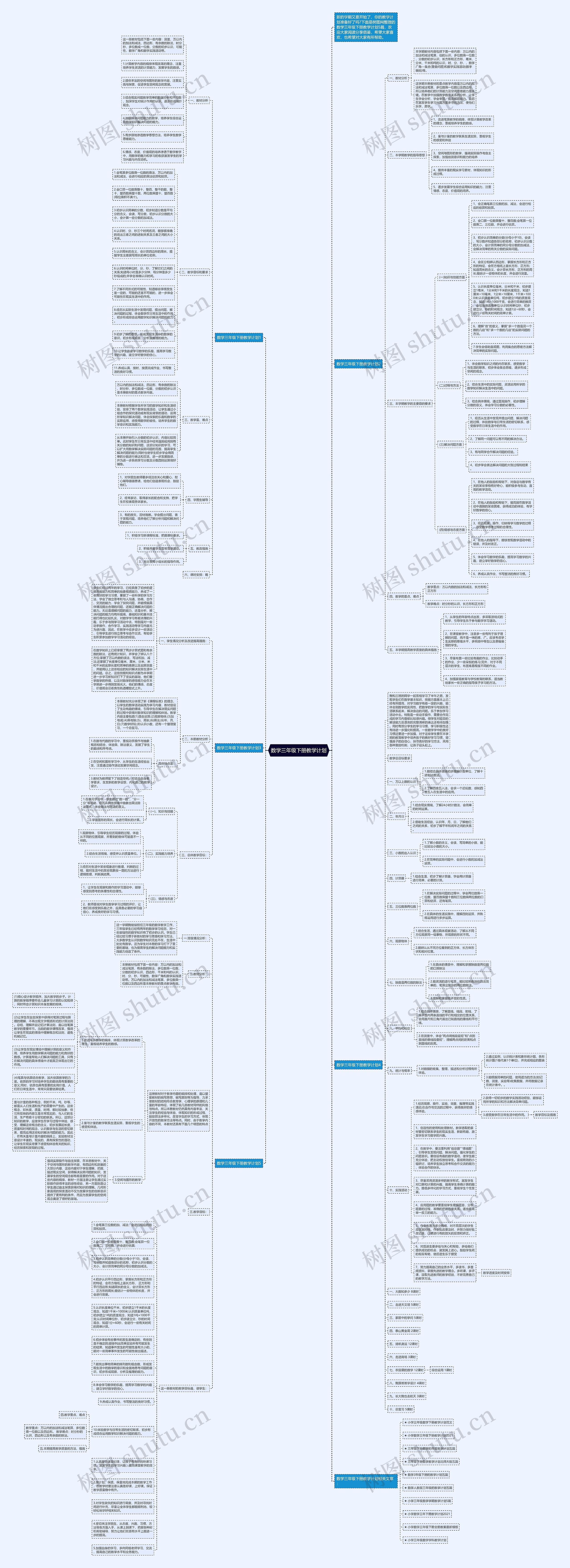数学三年级下册教学计划