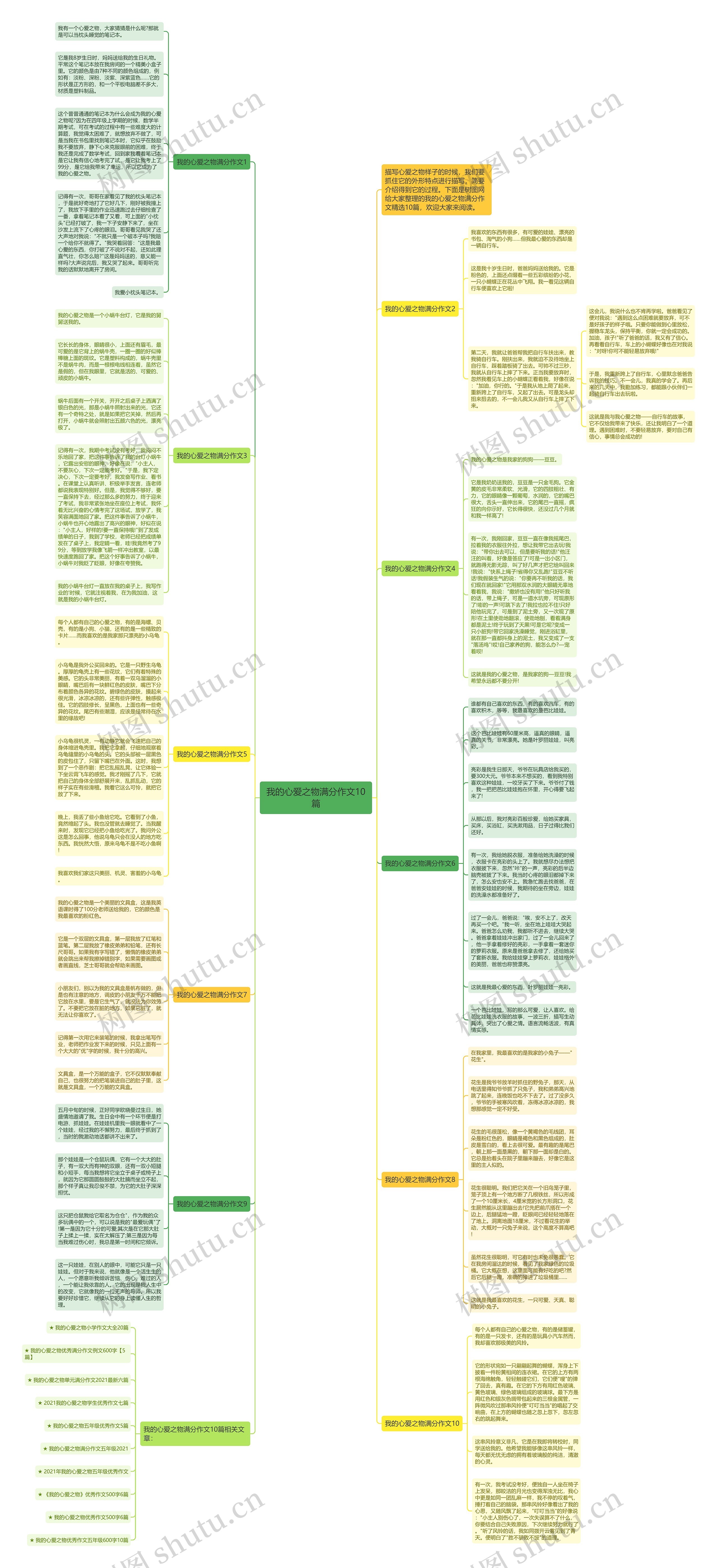 我的心爱之物满分作文10篇