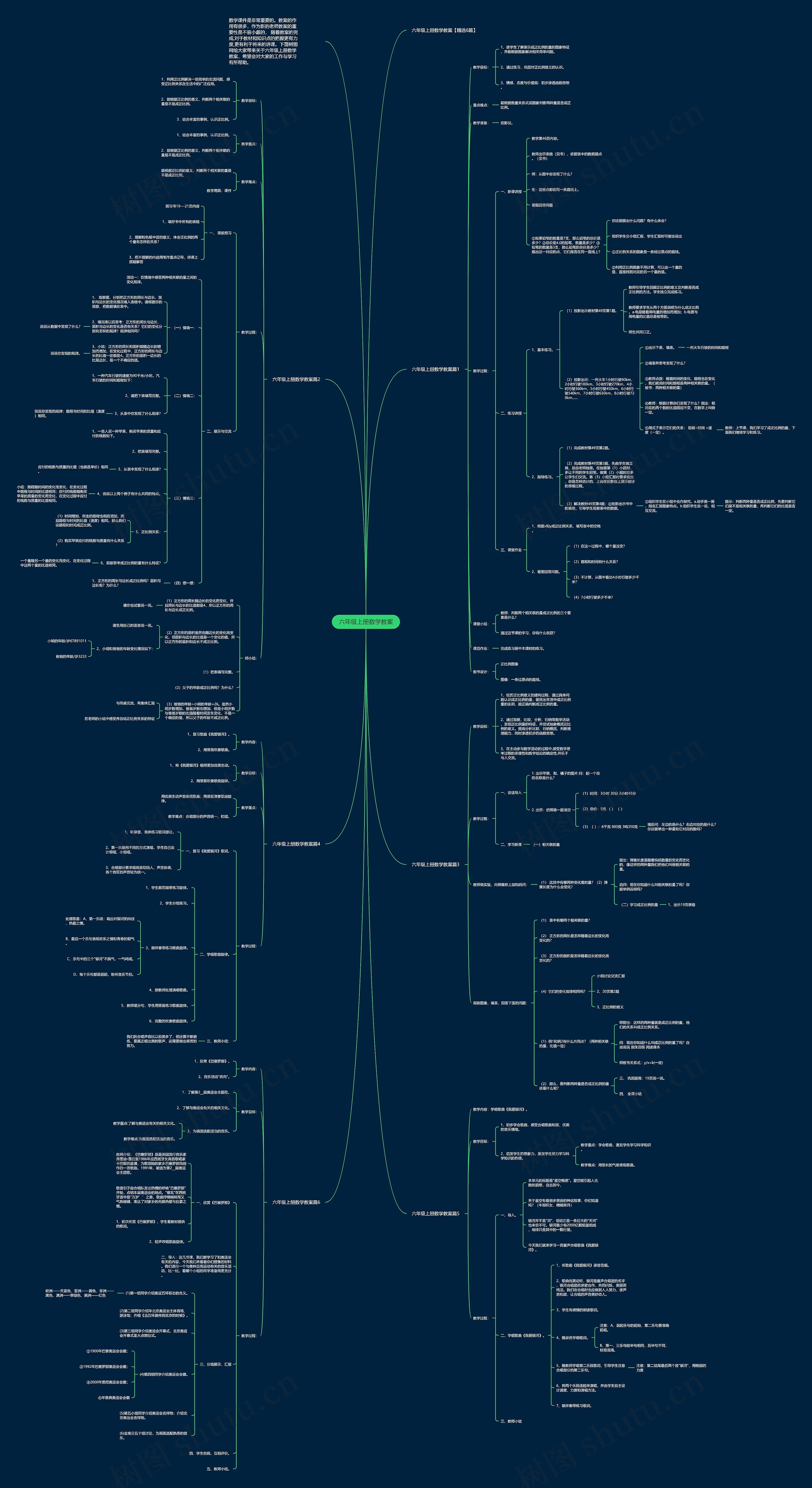 六年级上册数学教案 六年级上册数学教案