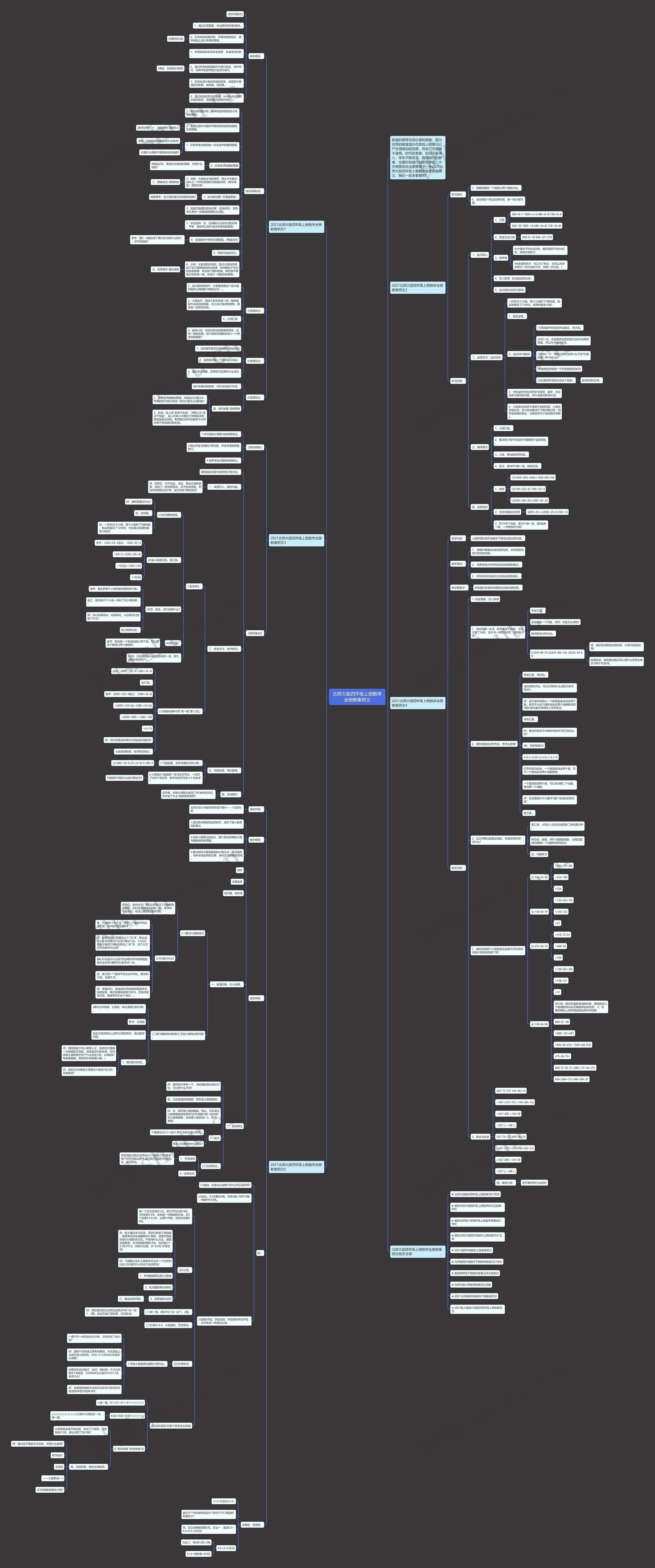 北师大版四年级上册数学全册教案例文 北师大版四年级上册数学全册教案例文
