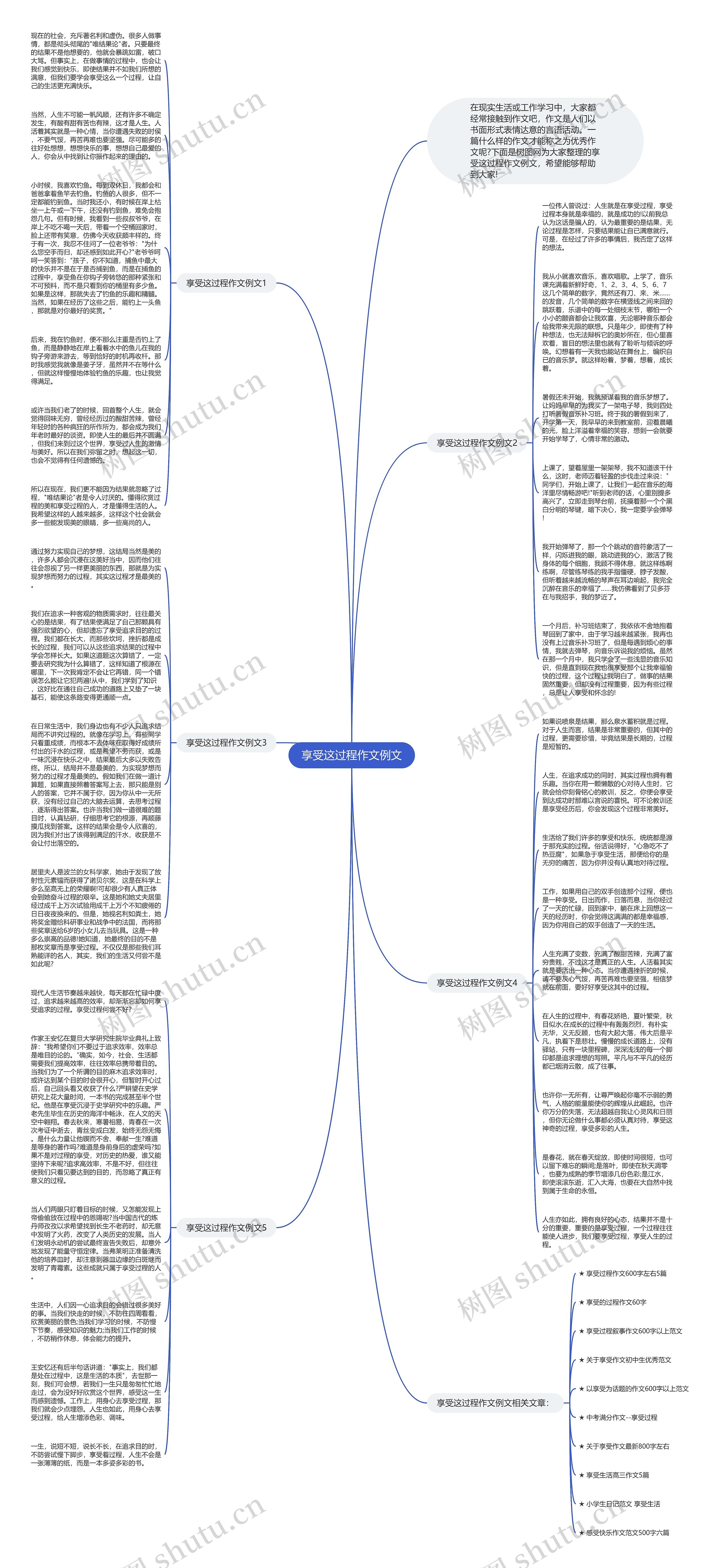 享受这过程作文例文思维导图