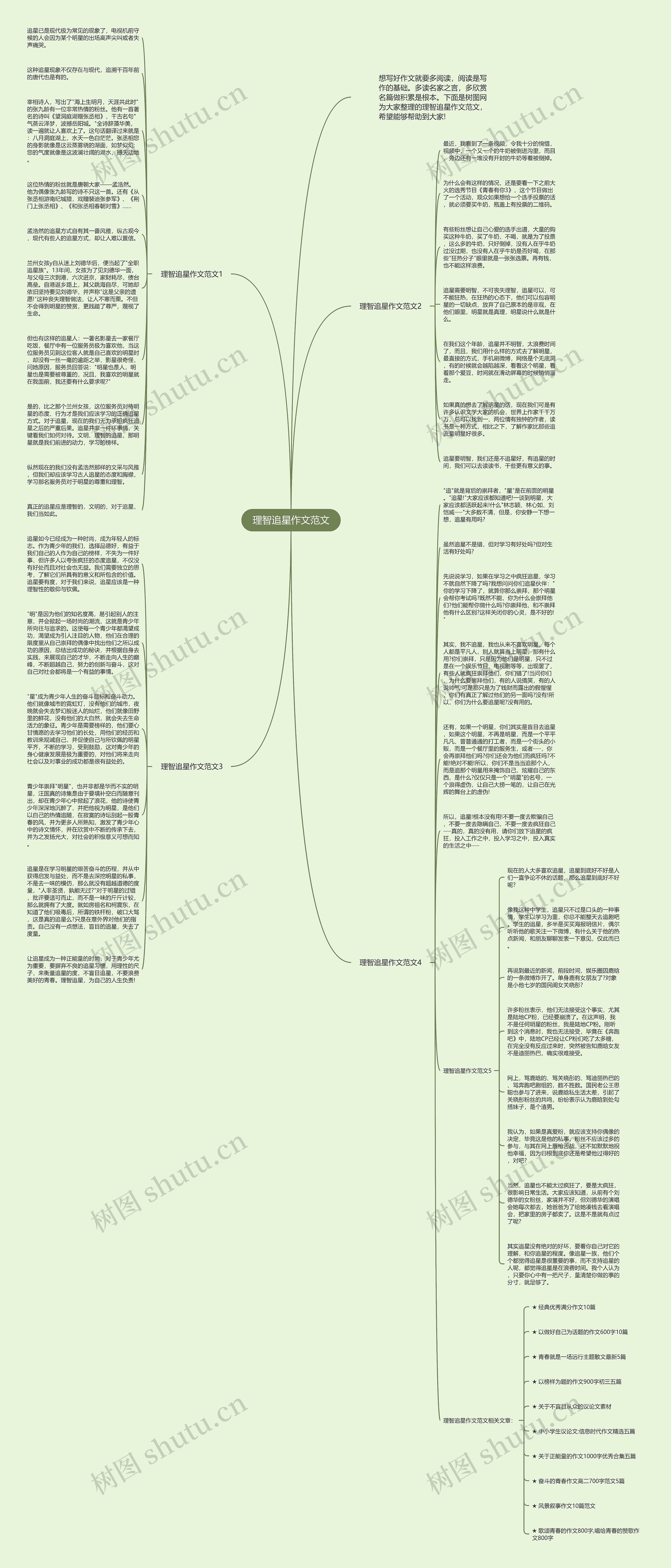 理智追星作文范文思维导图