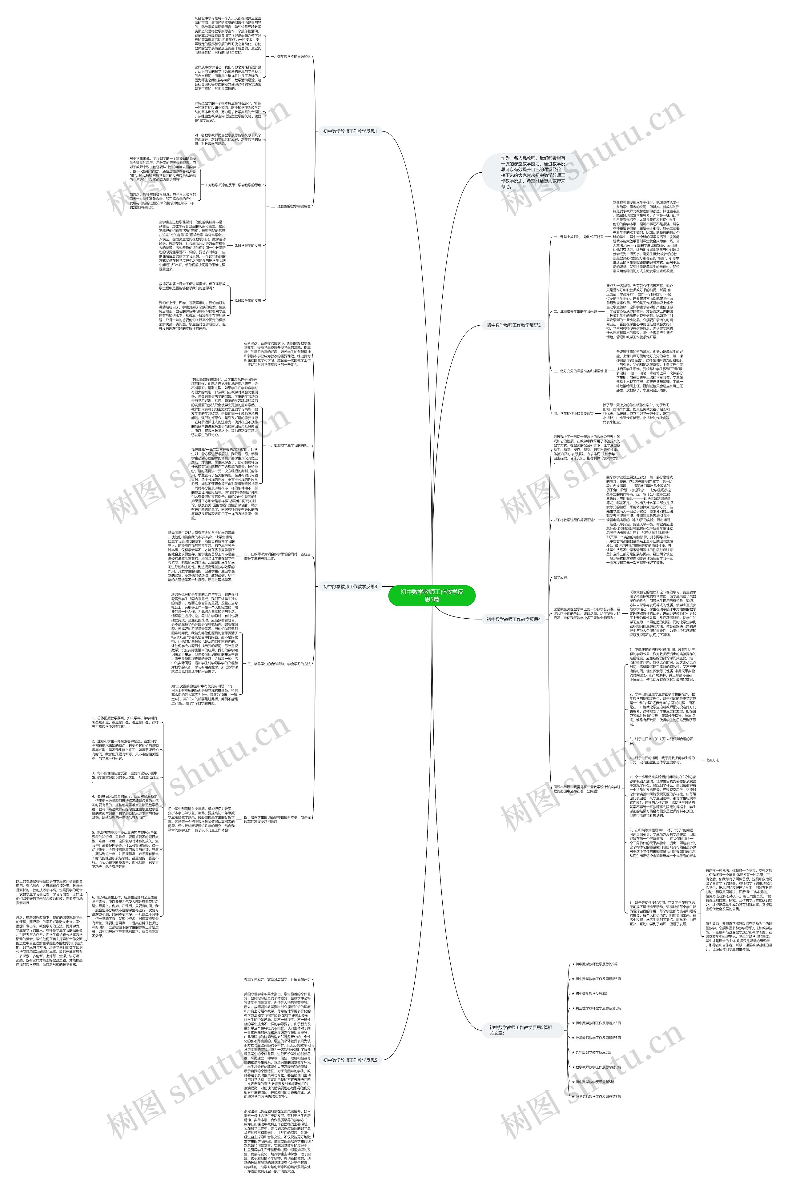 初中数学教师工作教学反思5篇