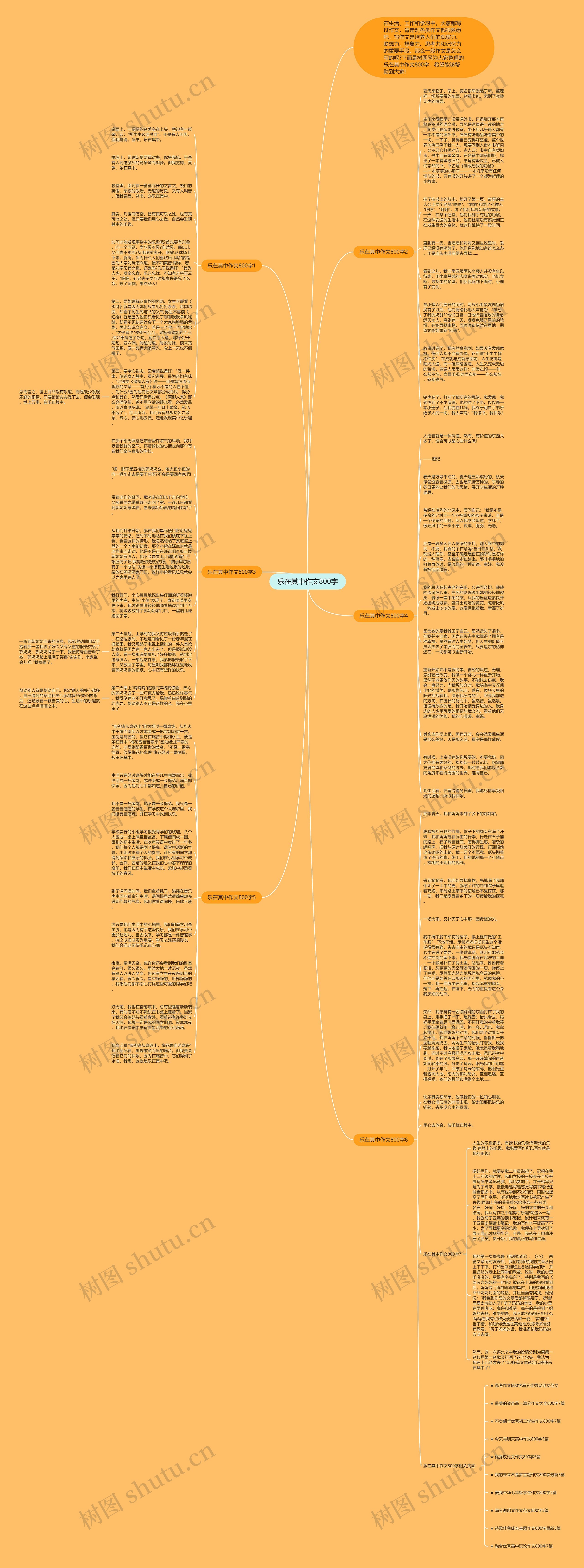 乐在其中作文800字思维导图