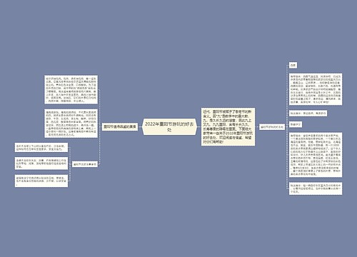 2022年重阳节游玩的好去处