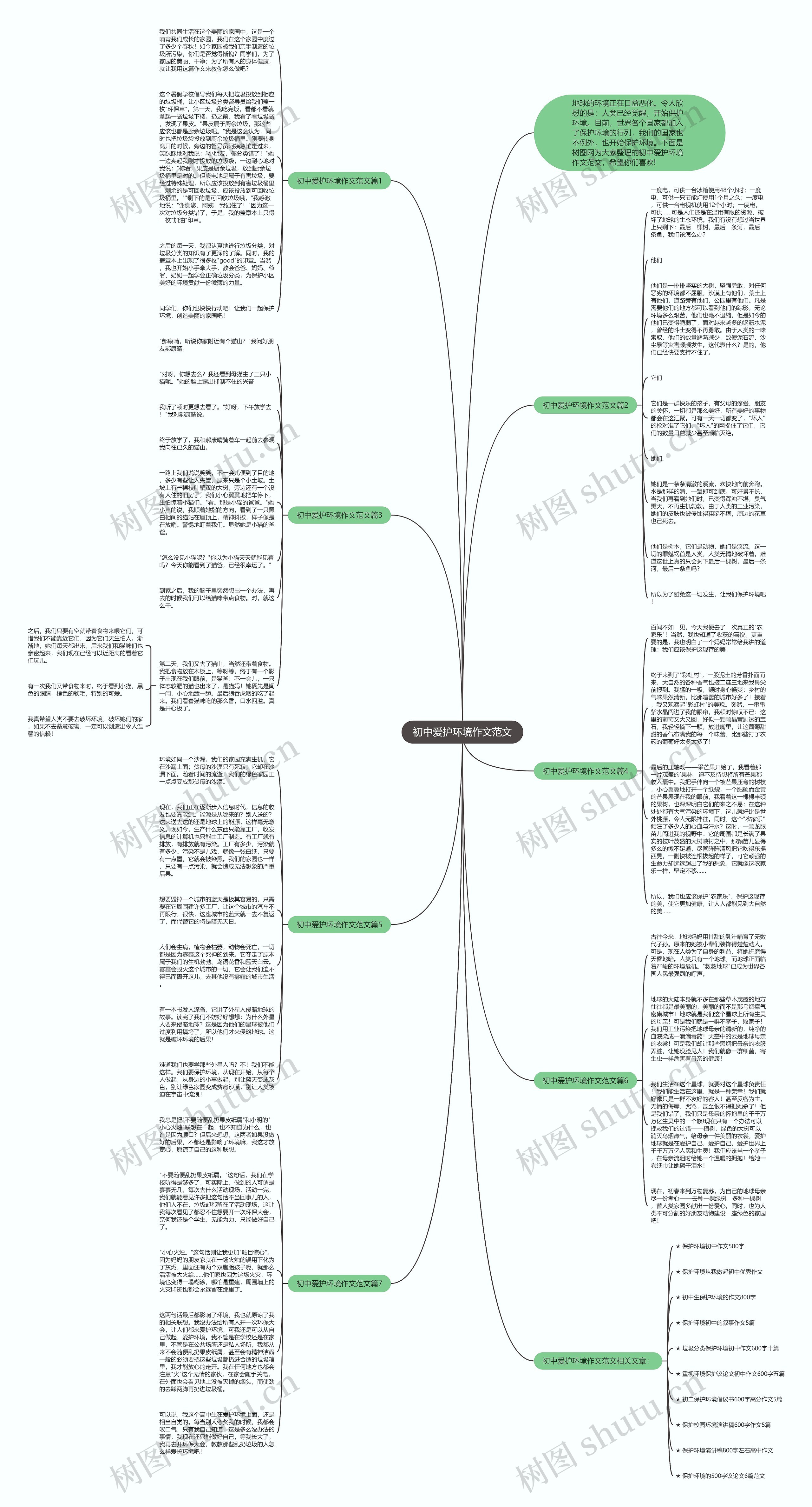 初中爱护环境作文范文