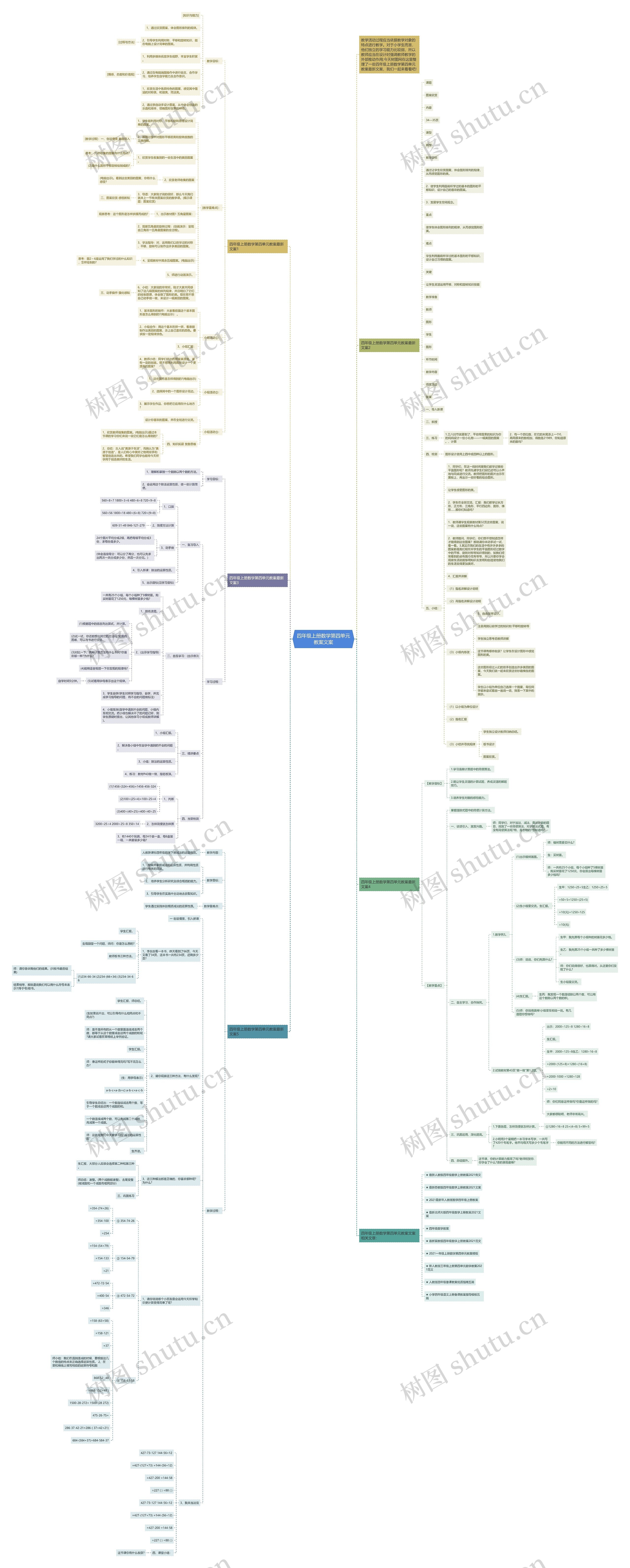 四年级上册数学第四单元教案文案 四年级上册数学第四单元教案文案