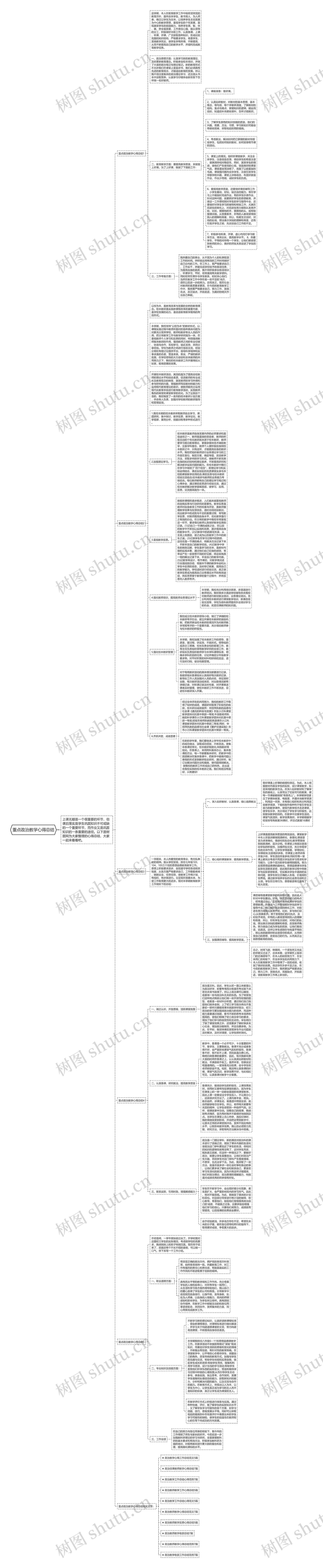 重点政治教学心得总结思维导图