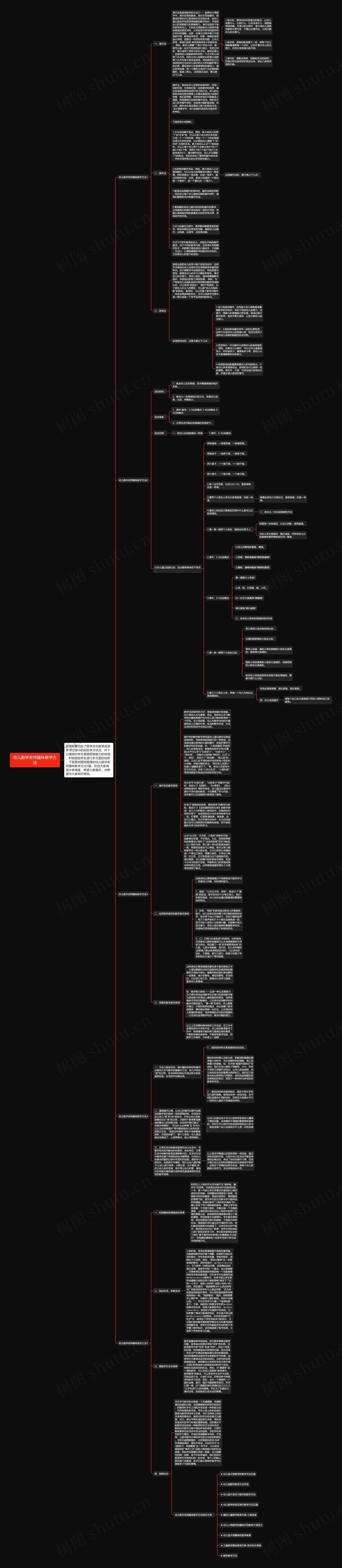 幼儿数学老师趣味教学方法思维导图