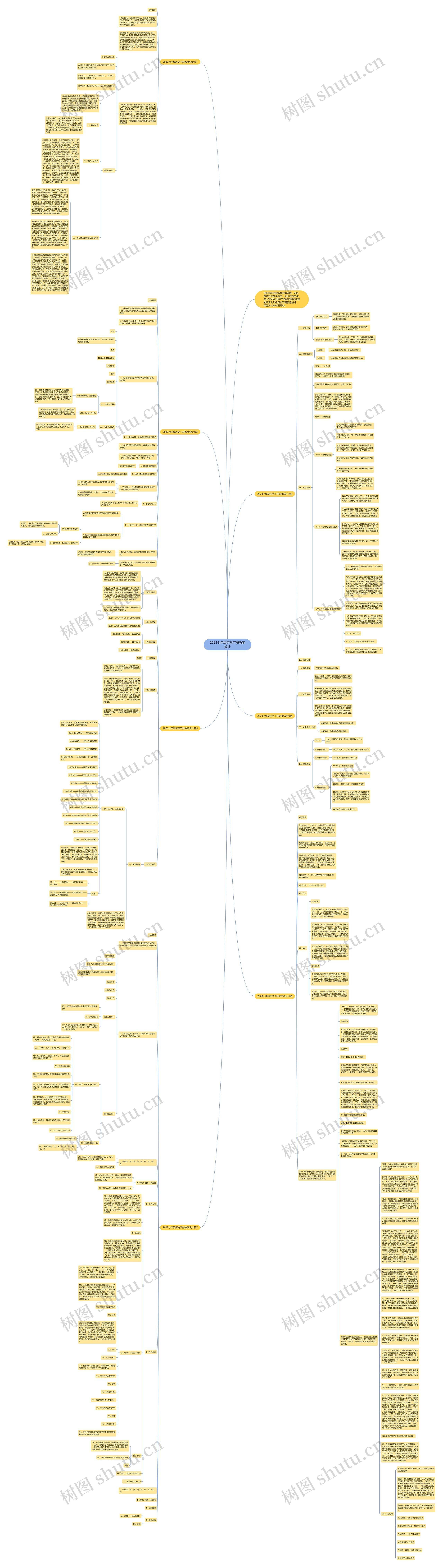 2023七年级历史下册教案设计思维导图