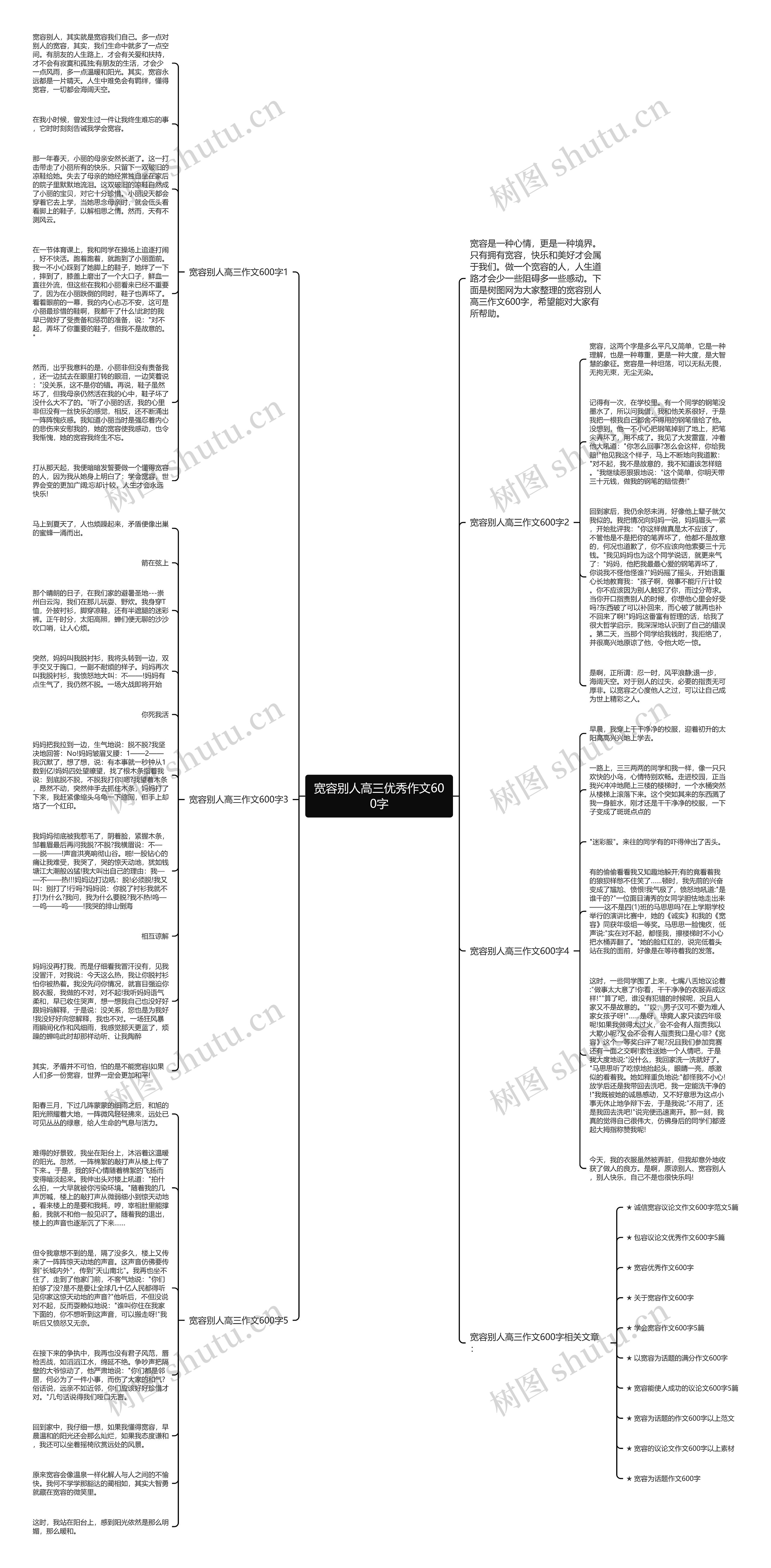 宽容别人高三优秀作文600字