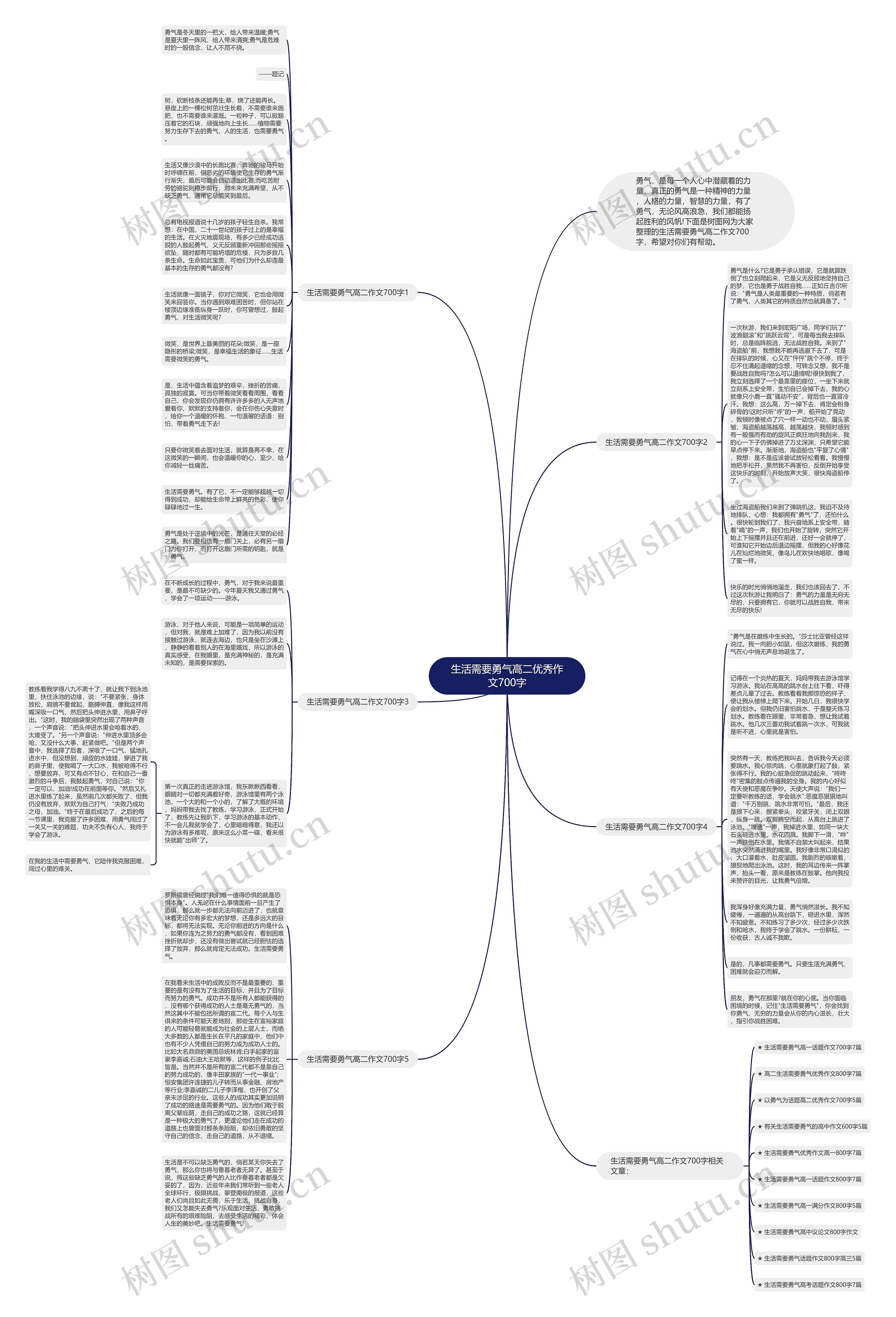 生活需要勇气高二优秀作文700字思维导图高清图 生活需要勇气高二优秀作文700字思维导图