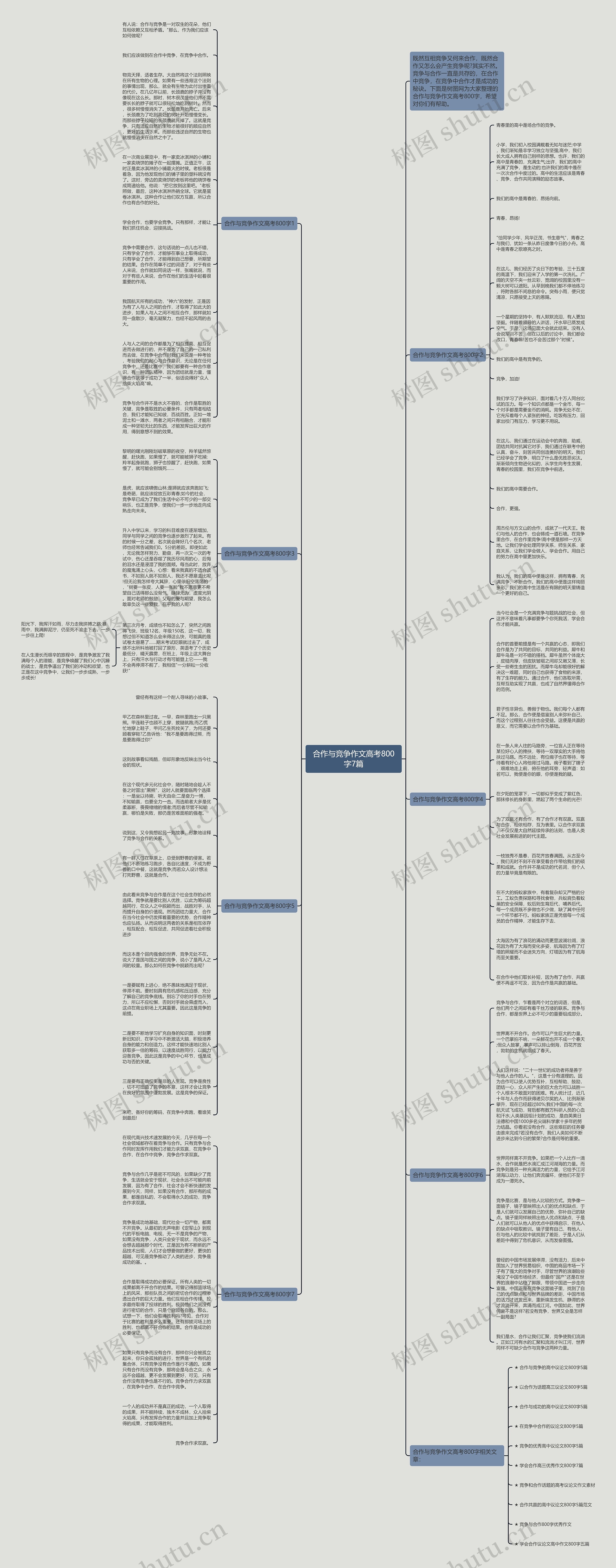 合作与竞争作文高考800字7篇思维导图