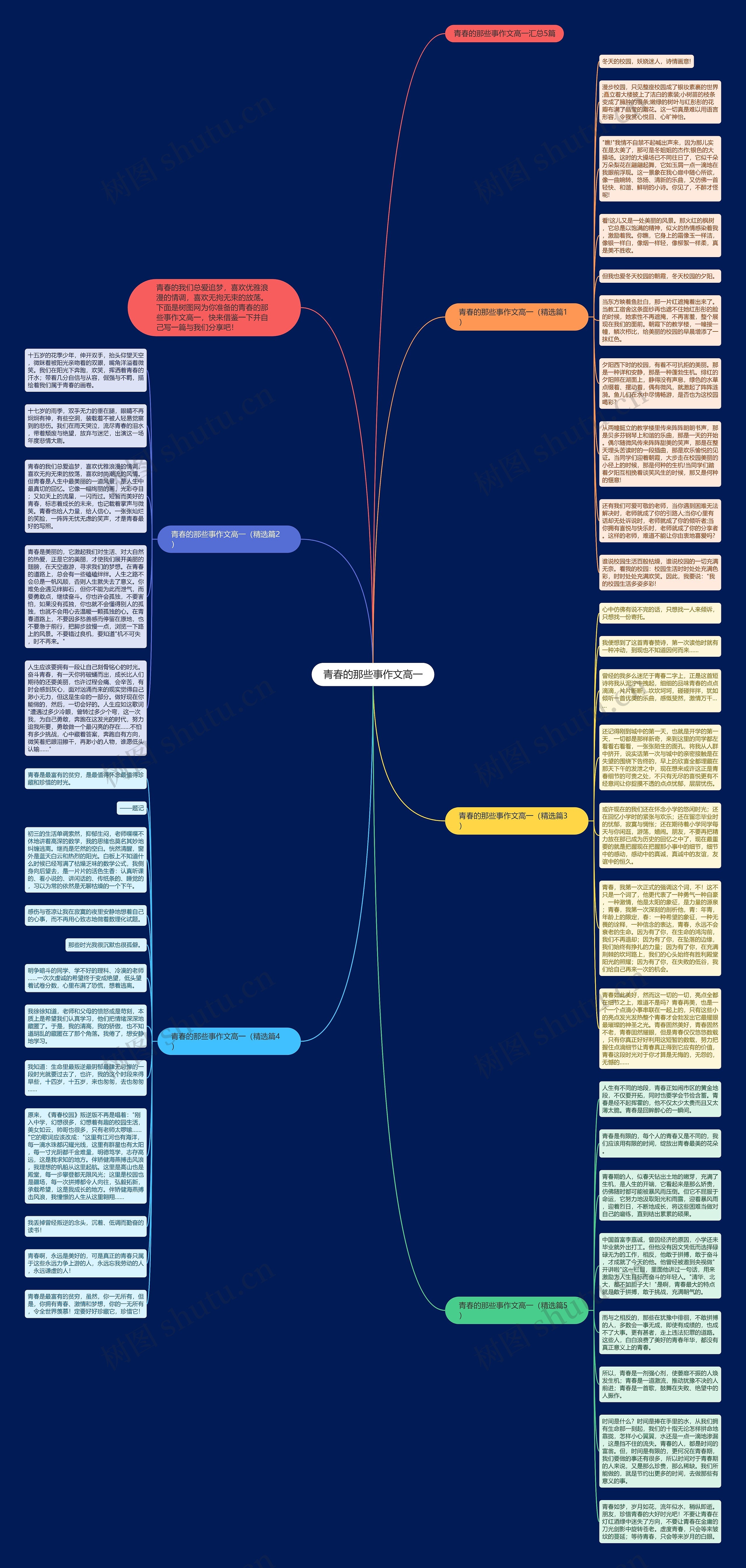 青春的那些事作文高一思维导图高清图 青春的那些事作文高一思维导图