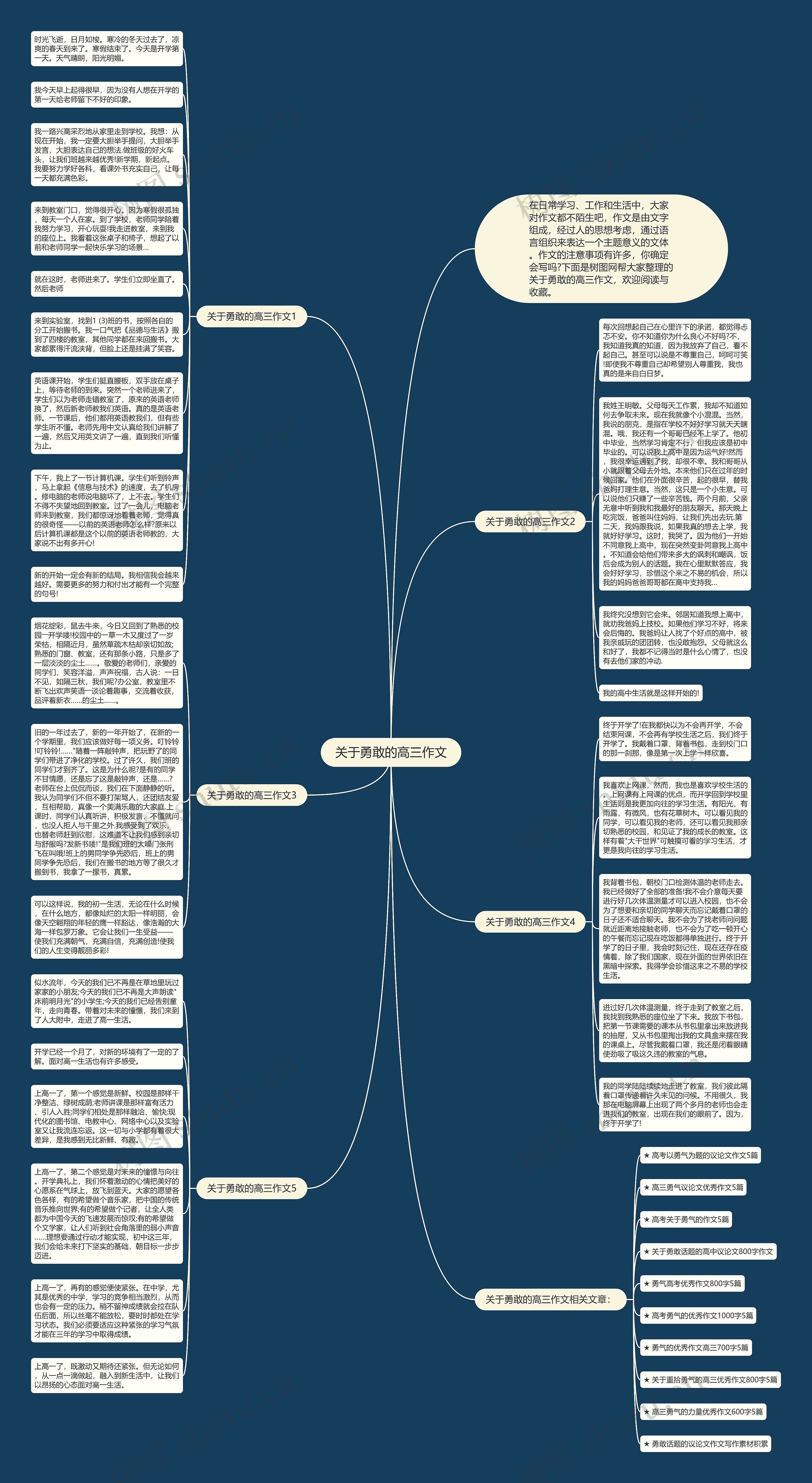 关于勇敢的高三作文思维导图