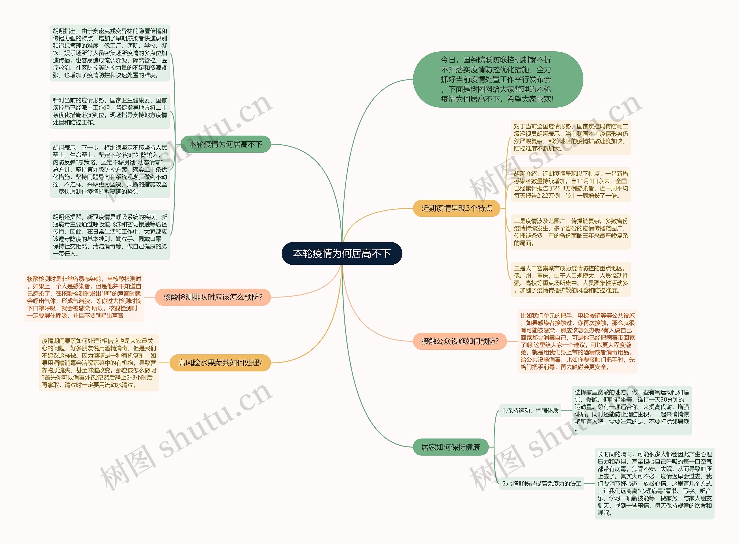 本轮疫情为何居高不下思维导图高清图 本轮疫情为何居高不下思维导图