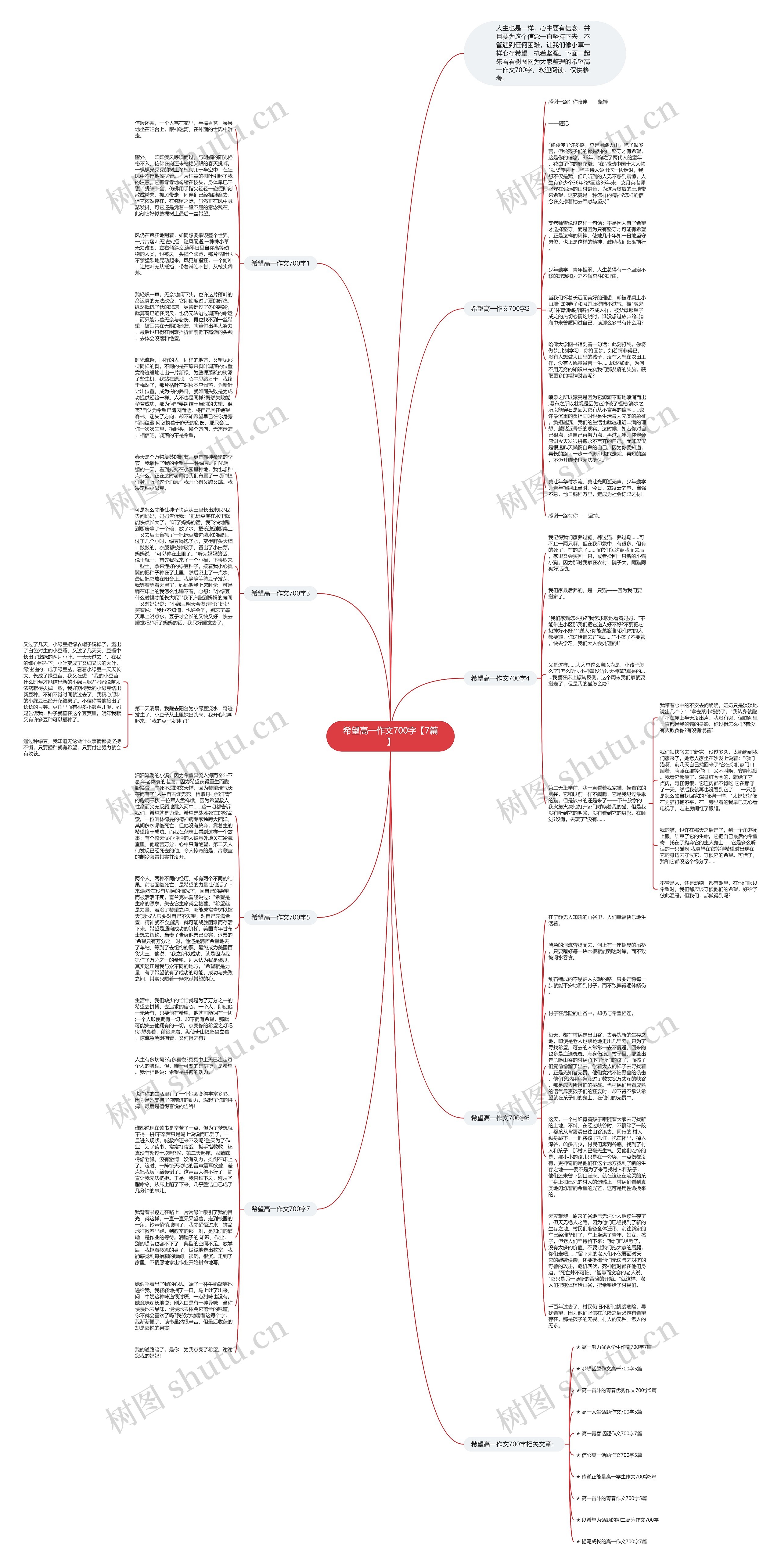 希望高一作文700字【7篇】思维导图