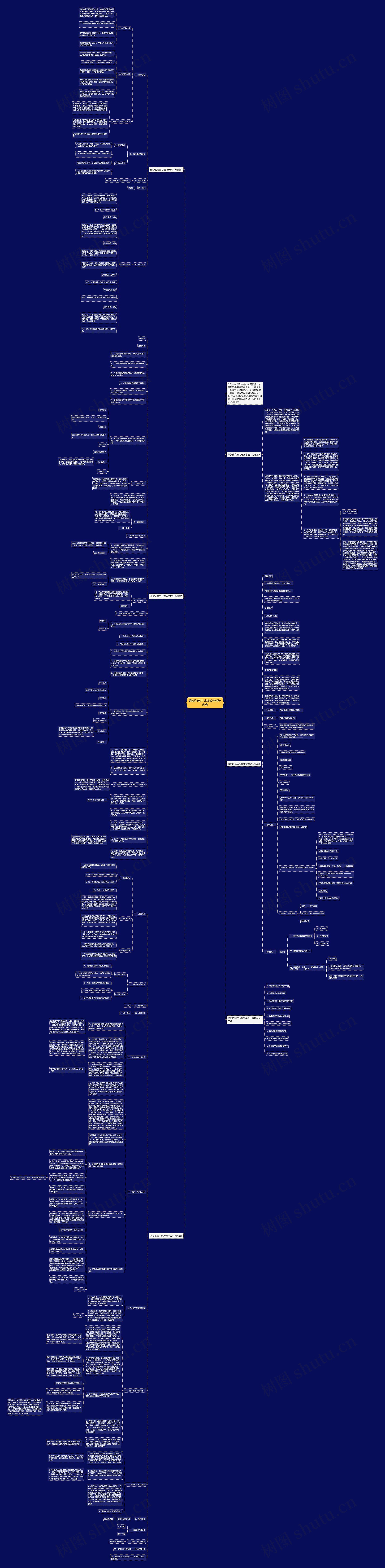 最新的高三地理教学设计内容思维导图