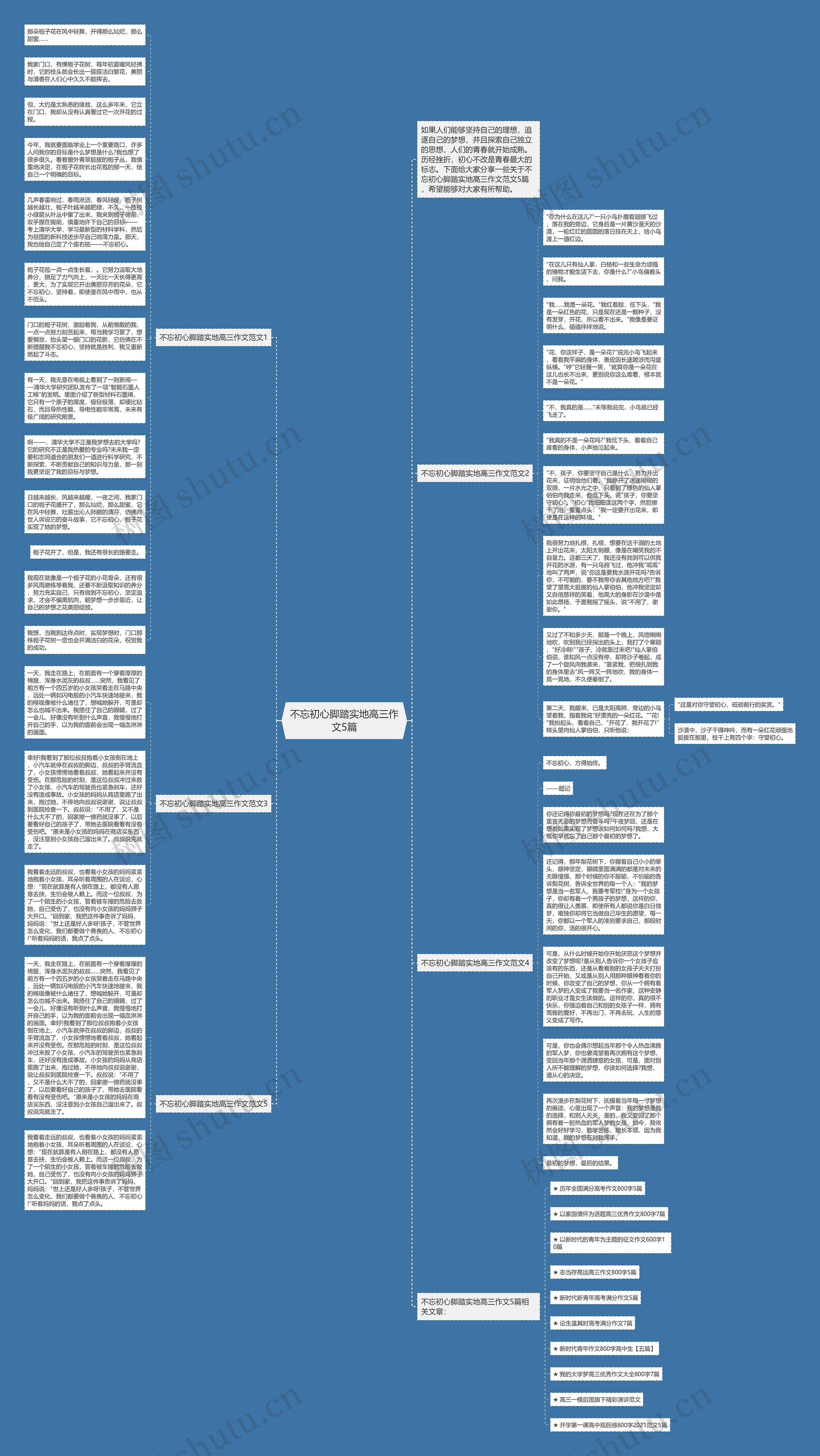 不忘初心脚踏实地高三作文5篇思维导图