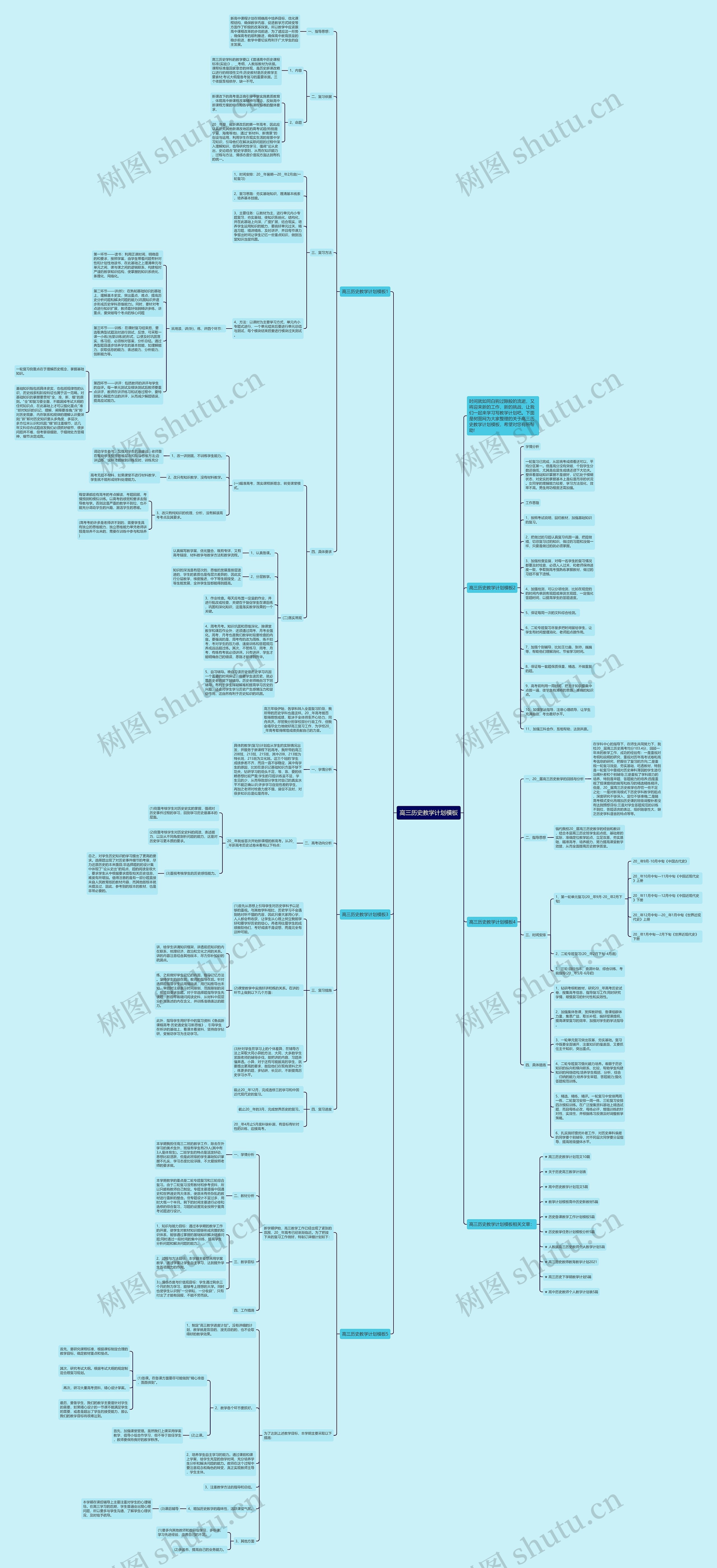 高三历史教学计划模板