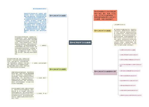 高中化学的学习方法整理