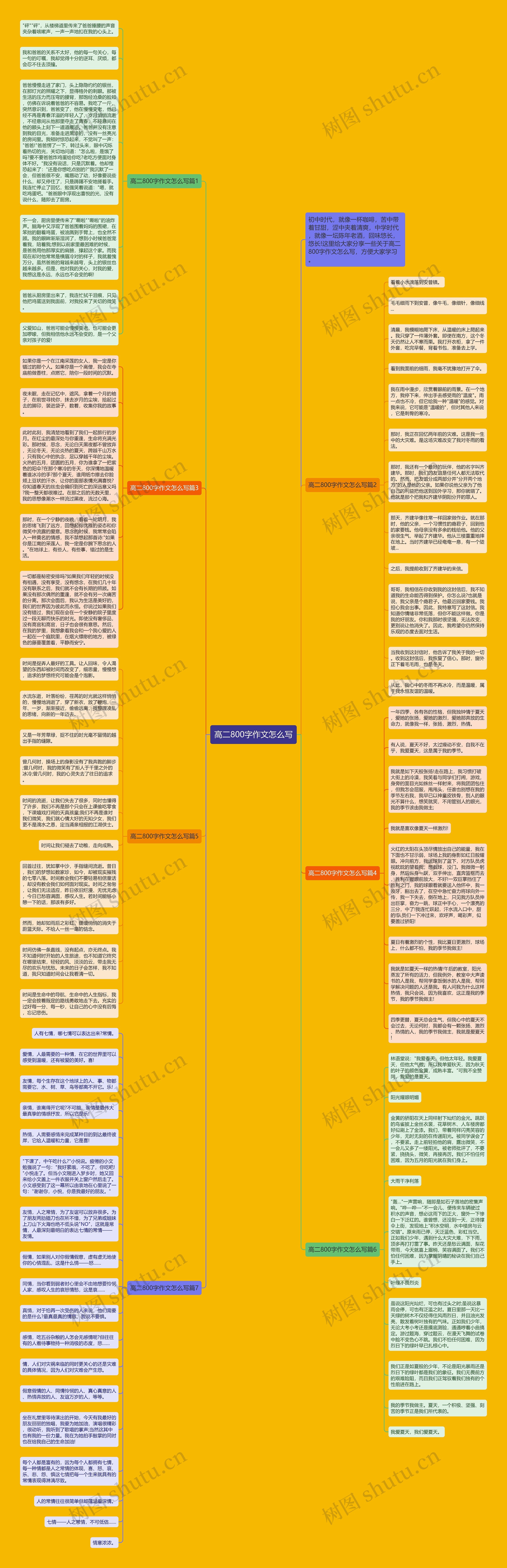 高二800字作文怎么写思维导图