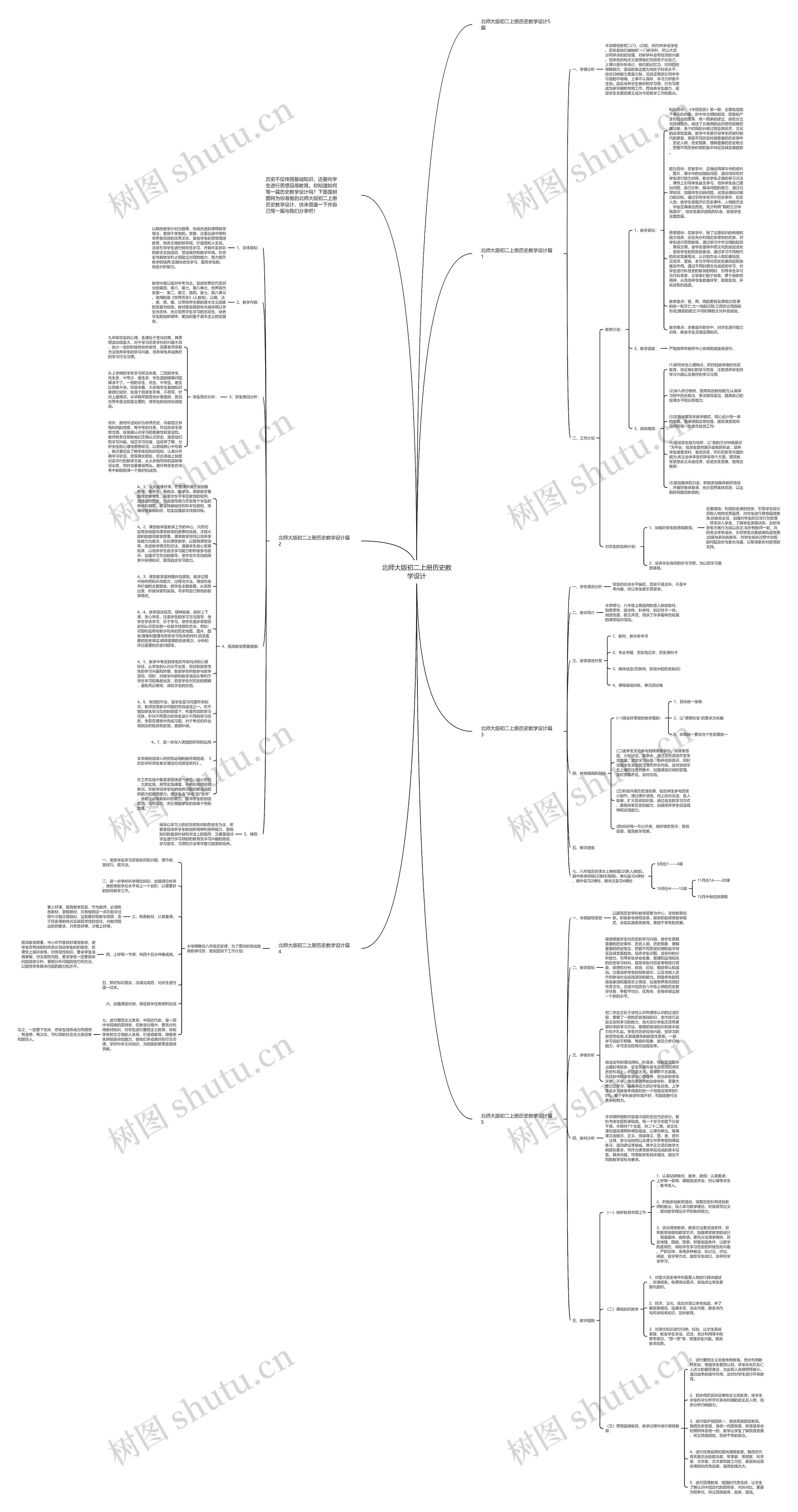 北师大版初二上册历史教学设计