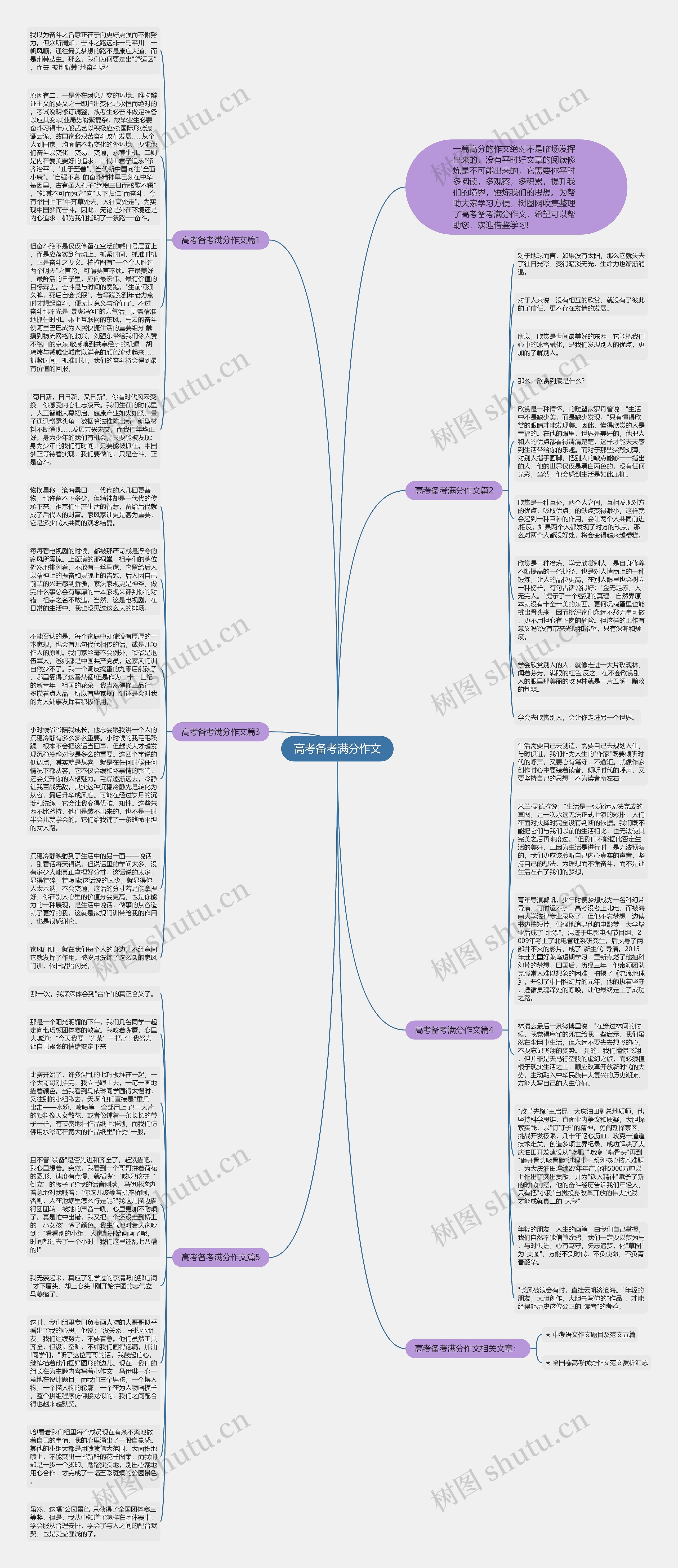 高考备考满分作文思维导图
