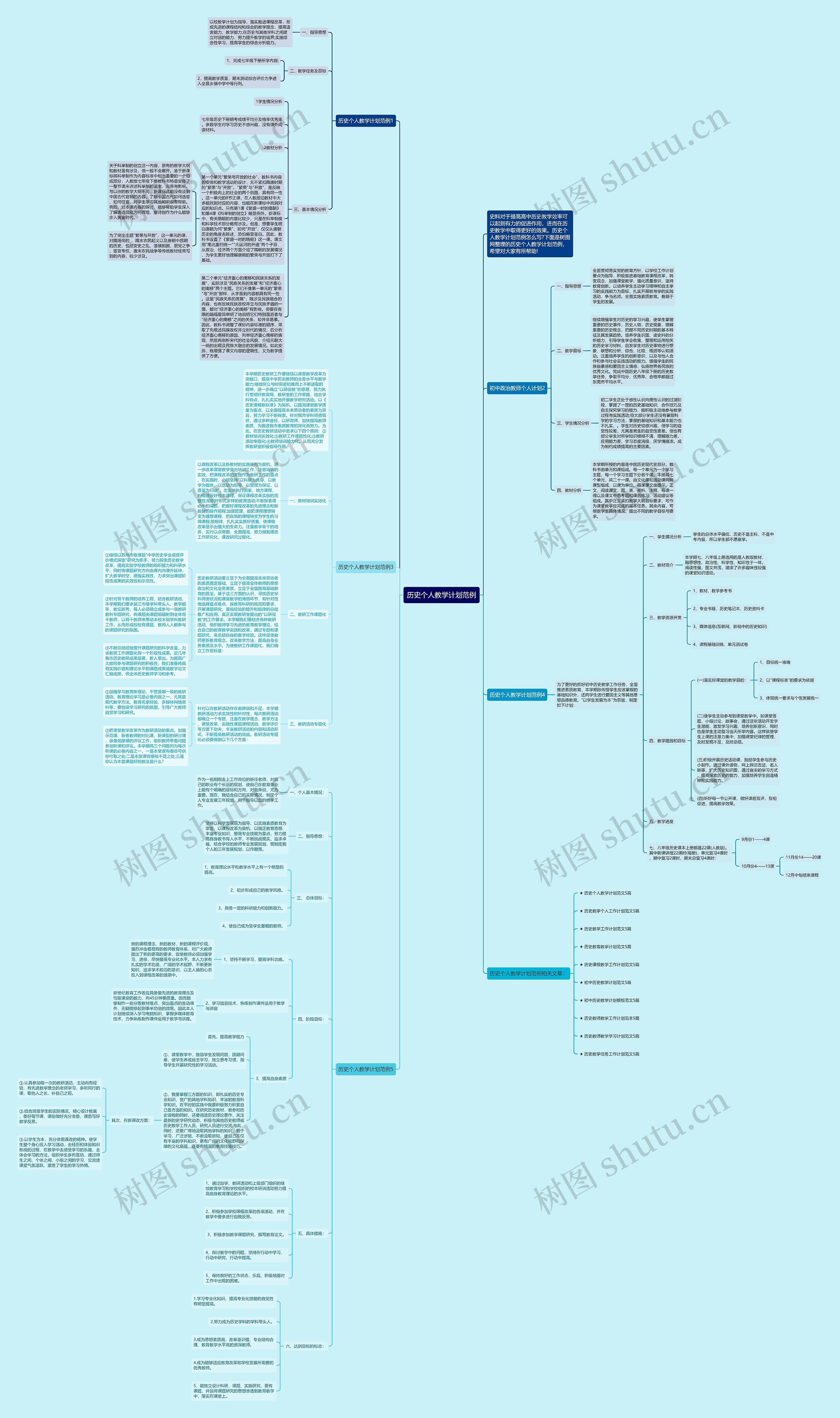 历史个人教学计划范例