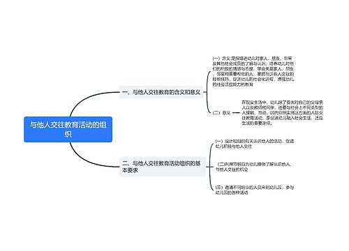 与他人交往教育活动的组织