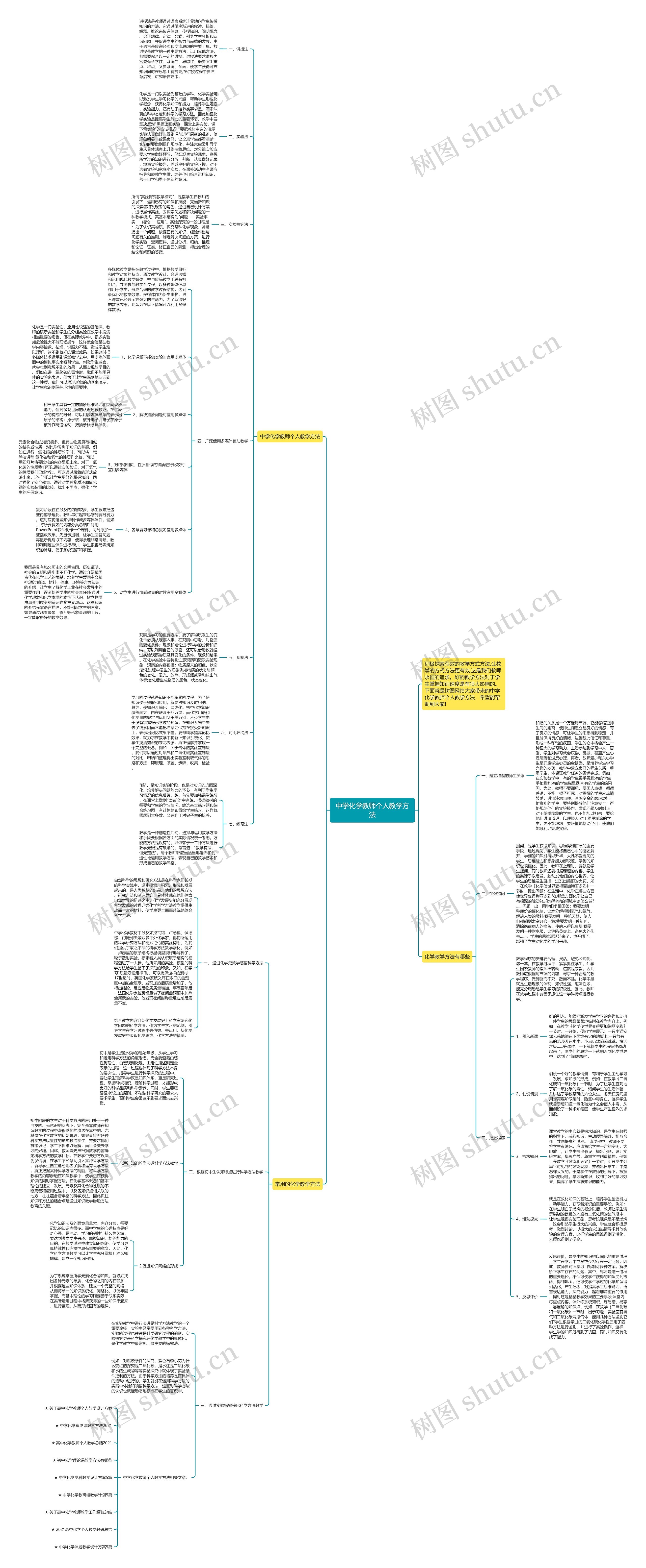 中学化学教师个人教学方法