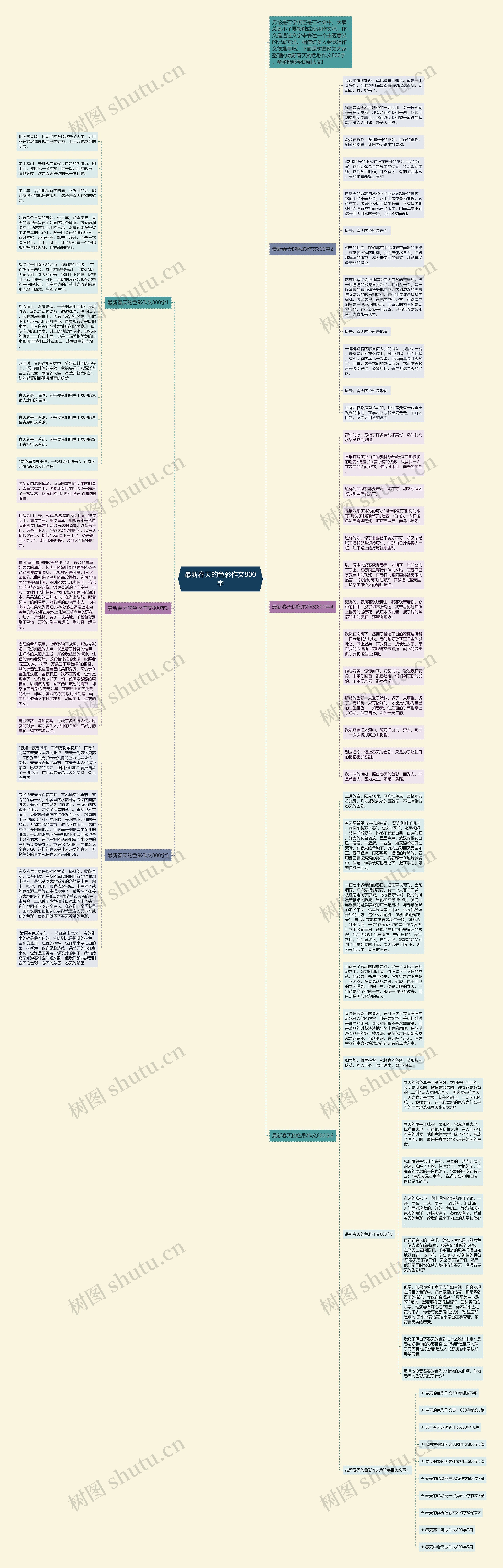最新春天的色彩作文800字