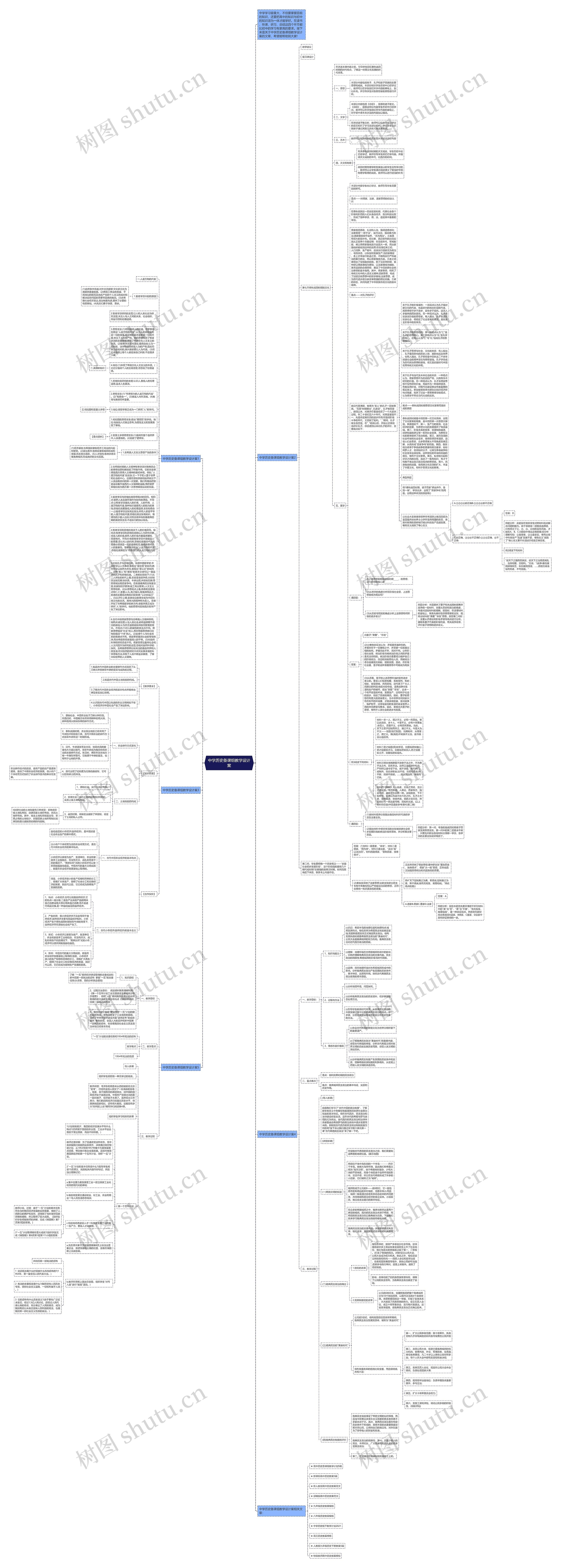 中学历史备课组教学设计案思维导图