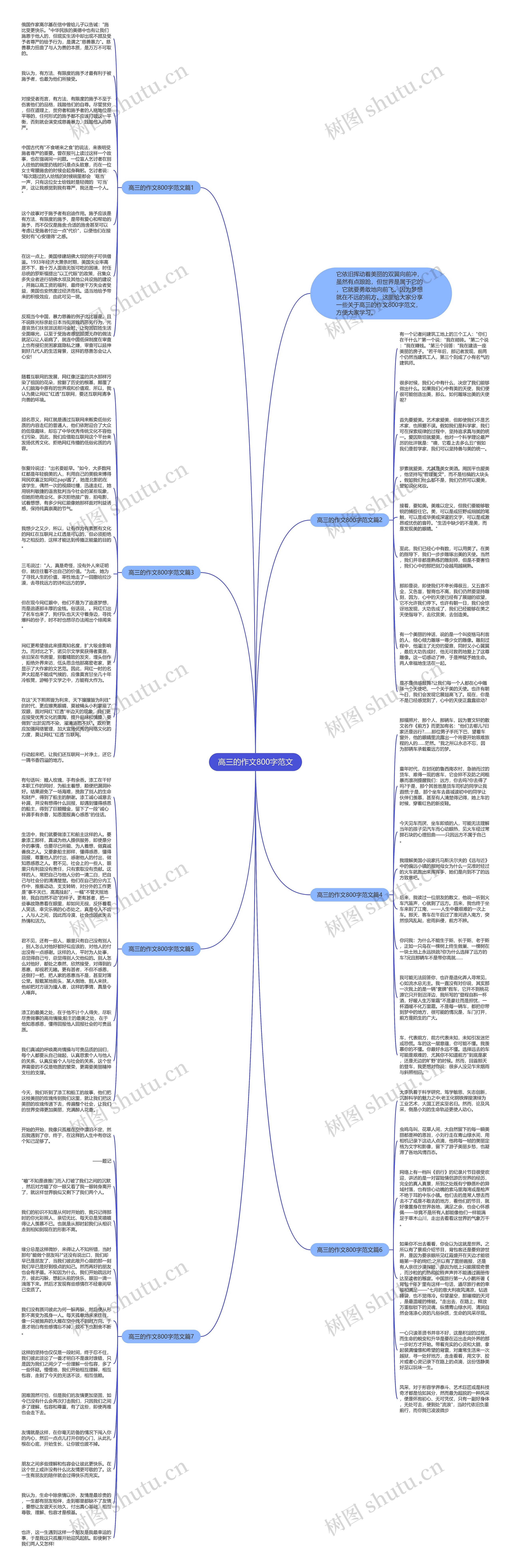 高三的作文800字范文思维导图