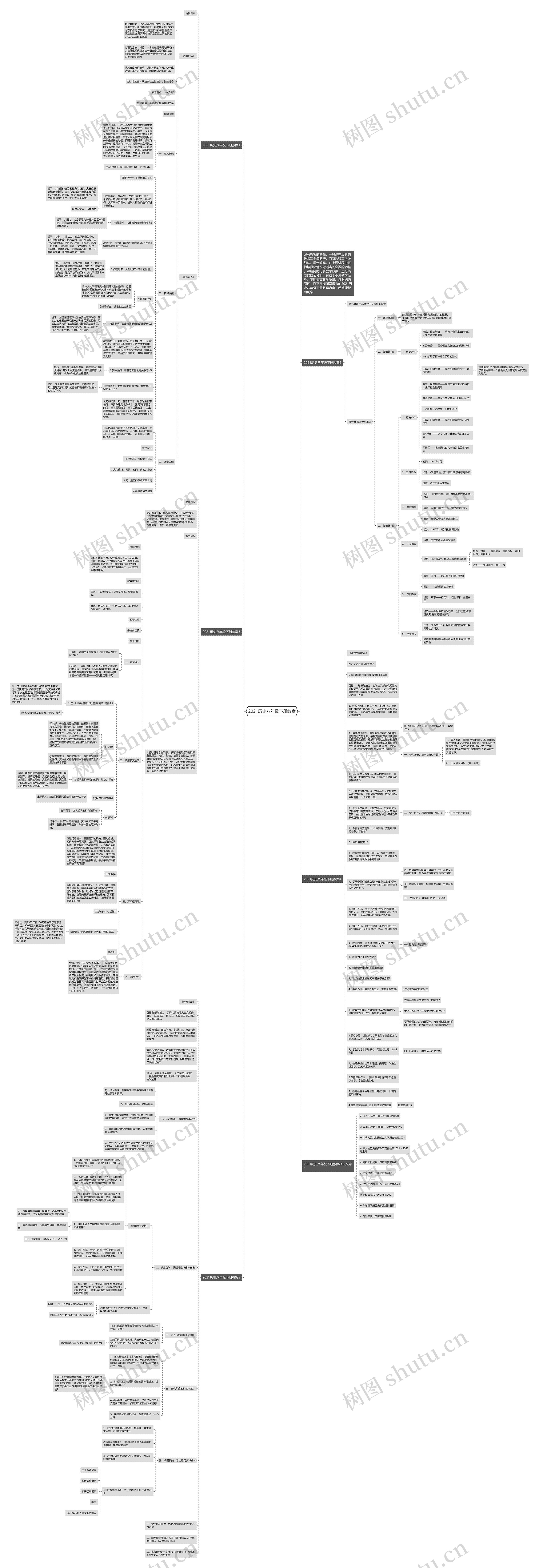 2021历史八年级下册教案