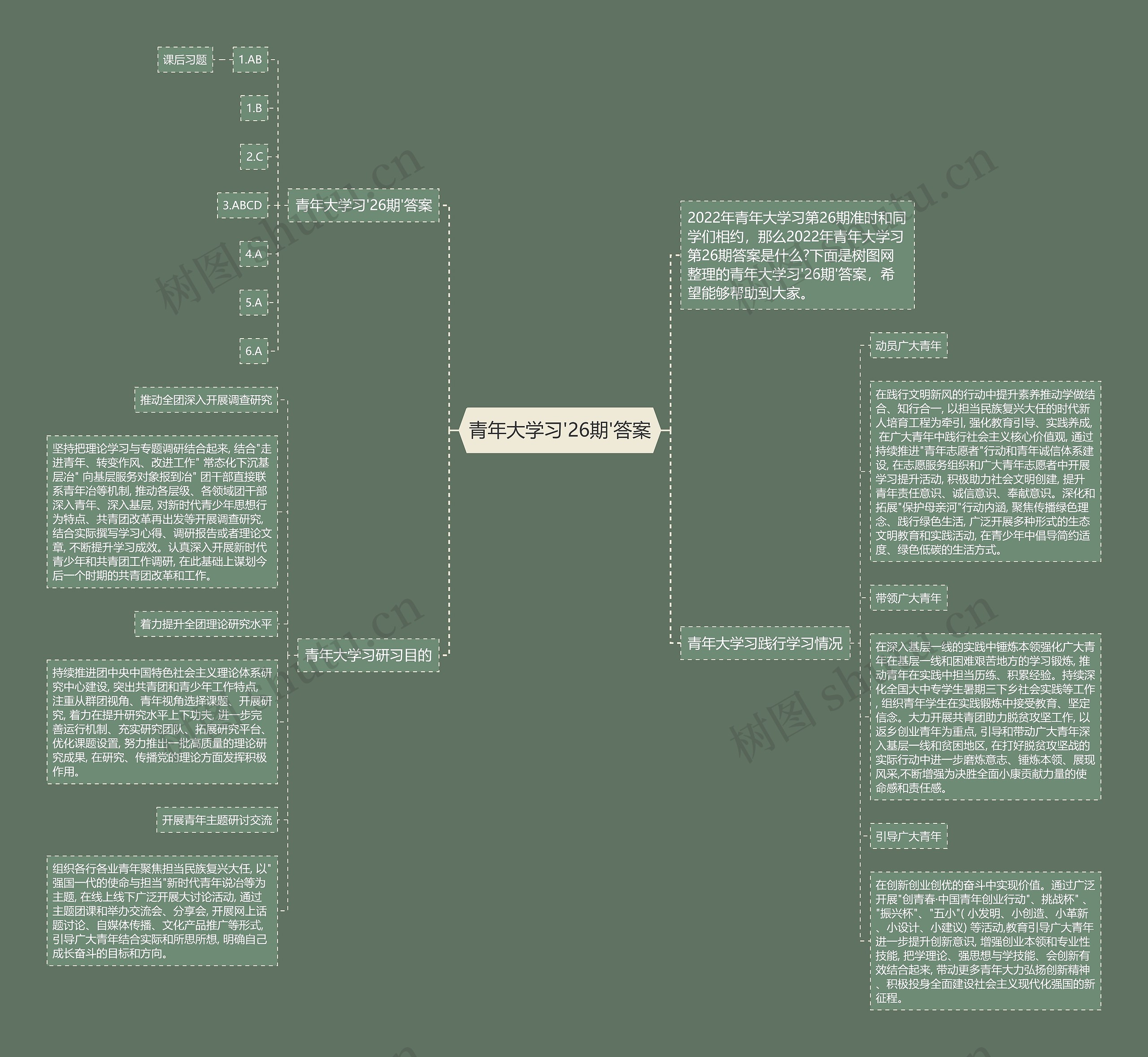 青年大学习'26期'答案思维导图