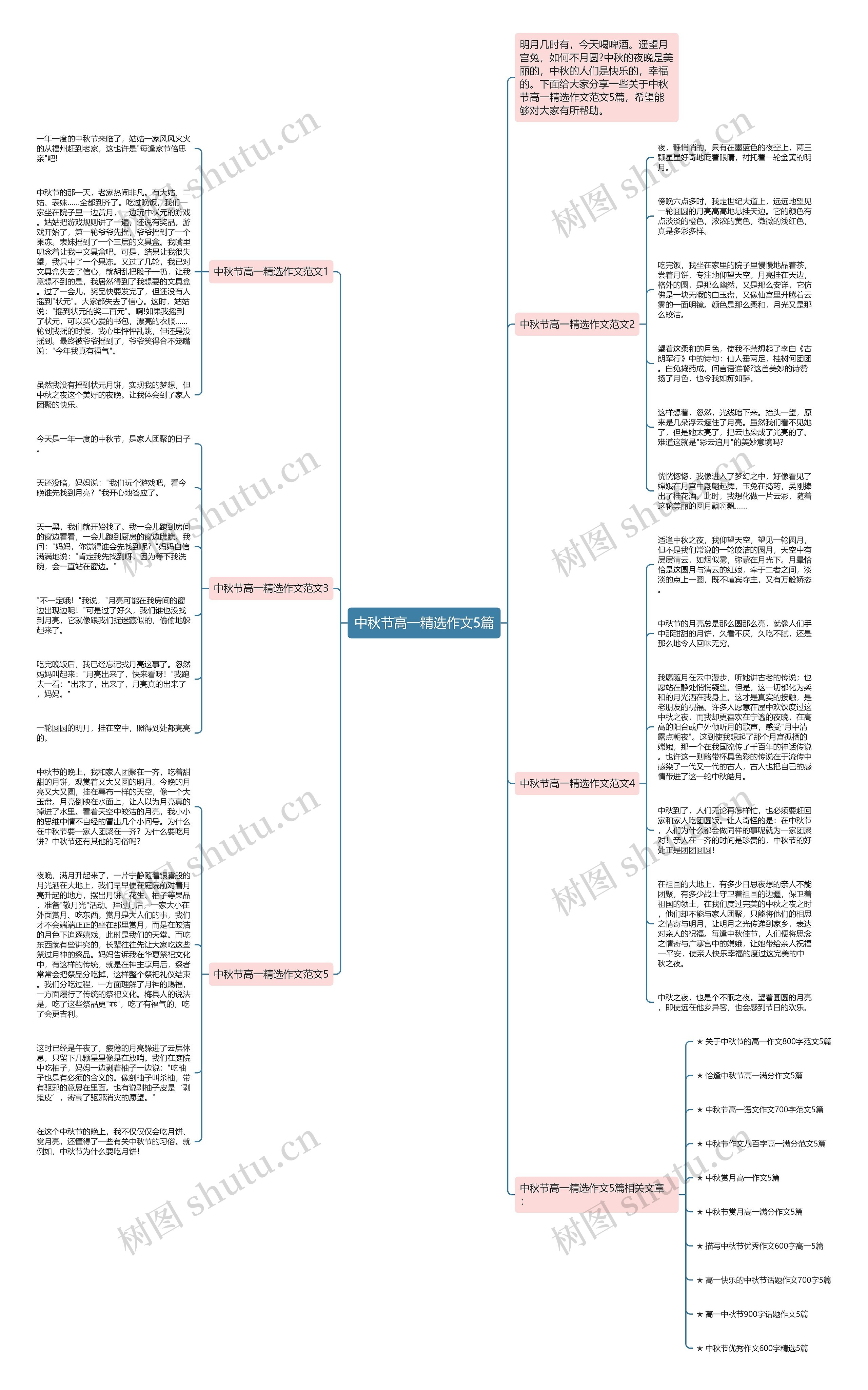 中秋节高一精选作文5篇