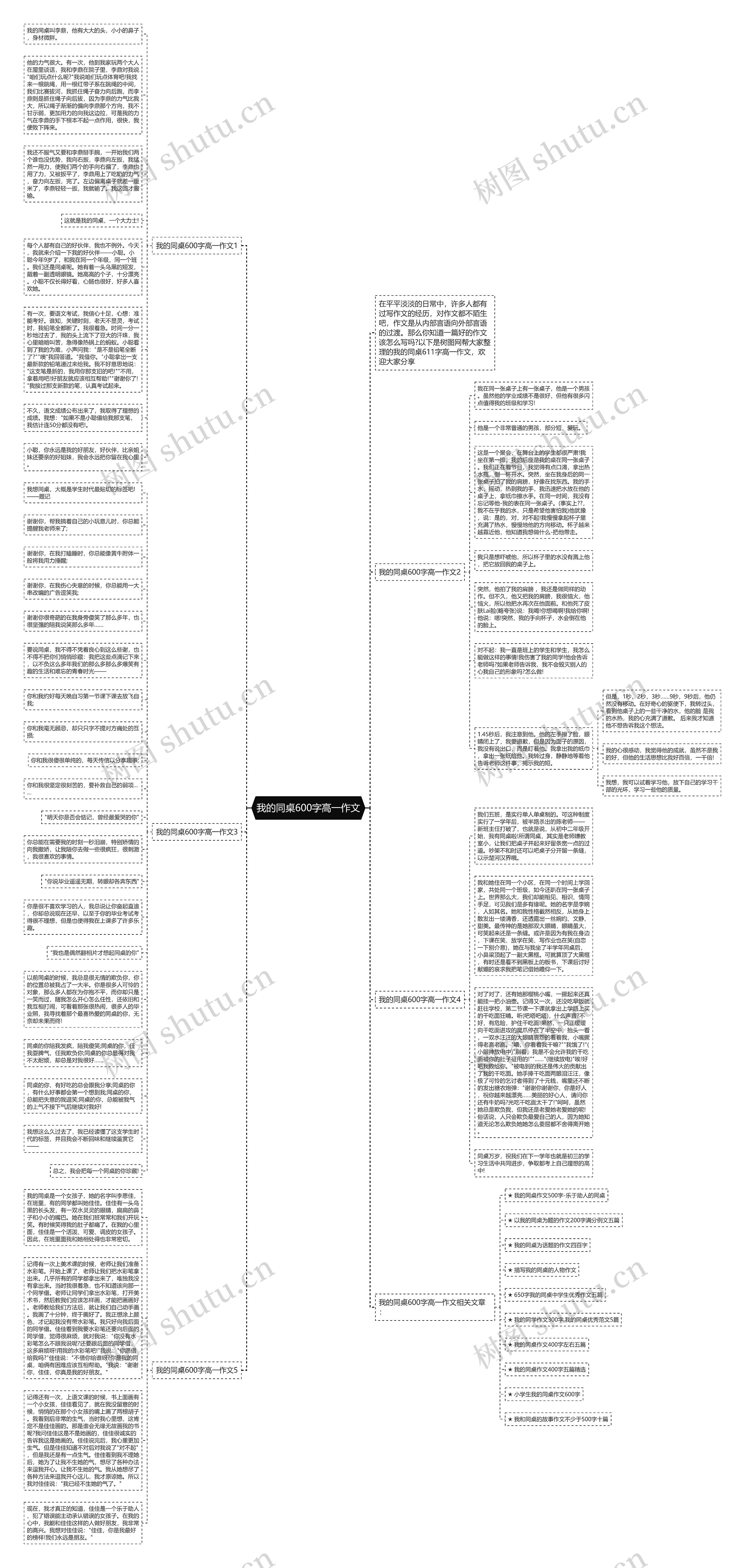 我的同桌600字高一作文