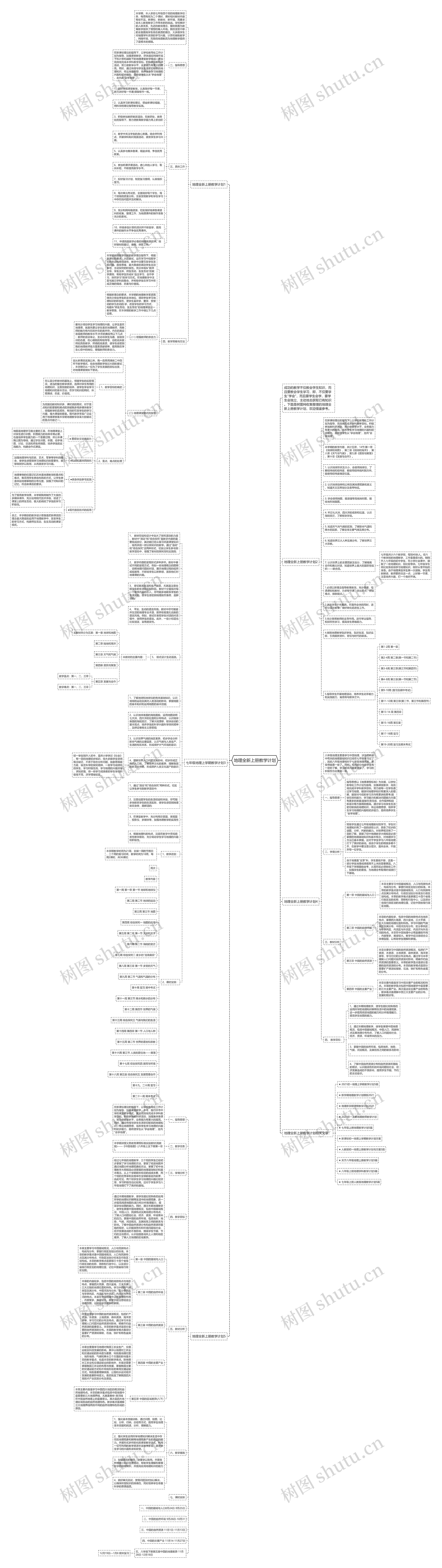 地理全新上册教学计划