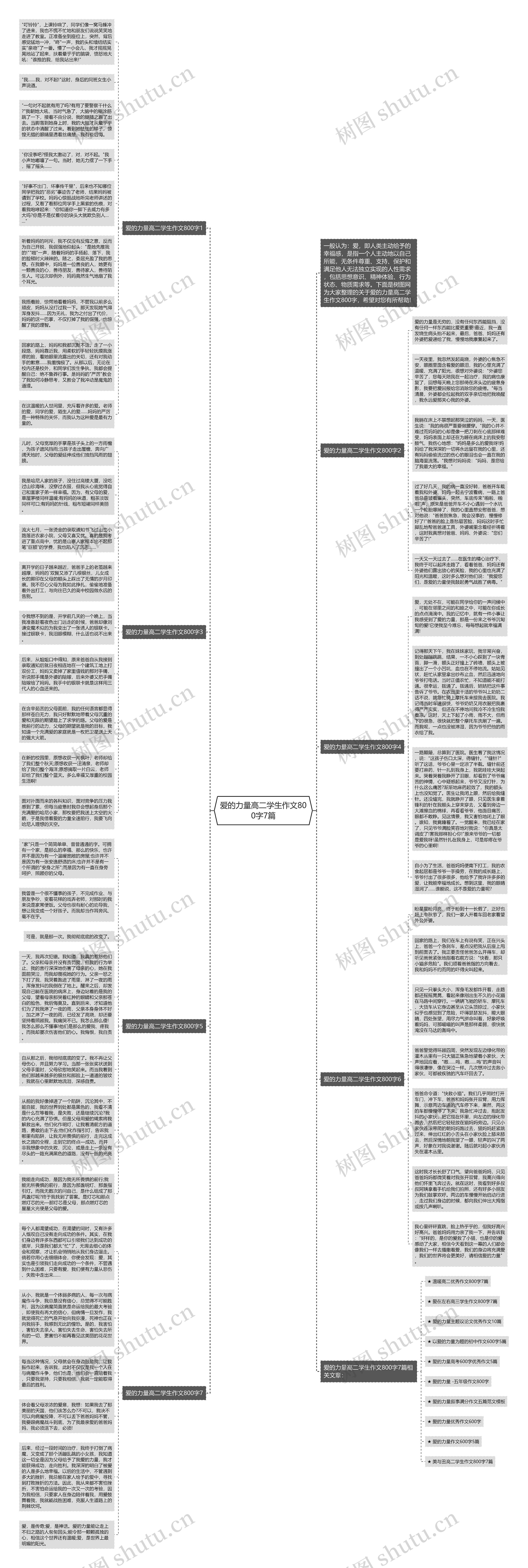 爱的力量高二学生作文800字7篇