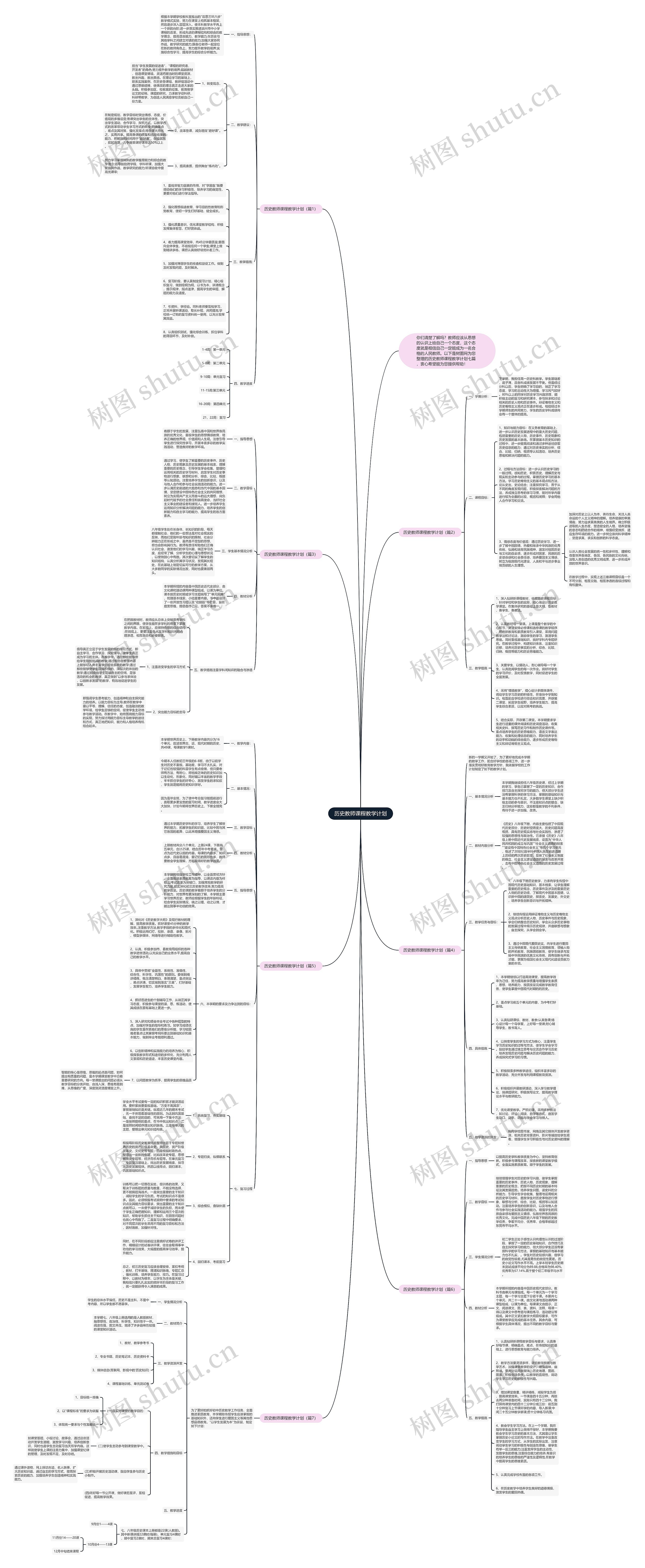 历史教师课程教学计划