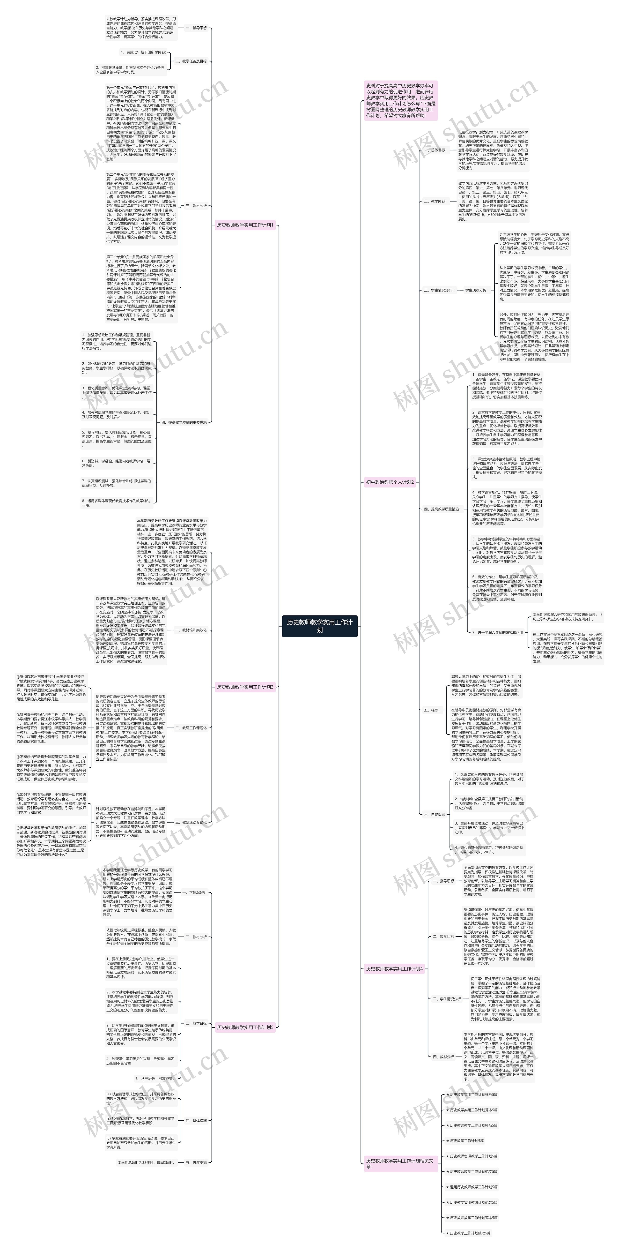 历史教师教学实用工作计划