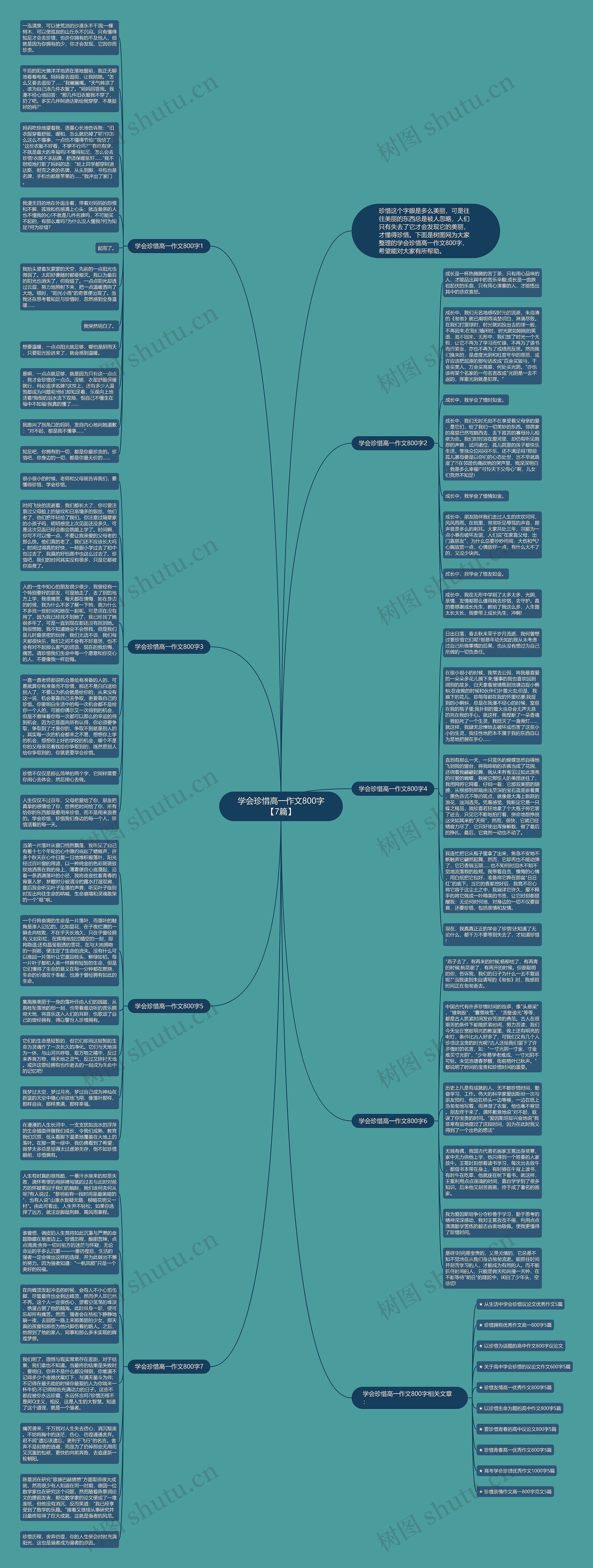 学会珍惜高一作文800字【7篇】思维导图
