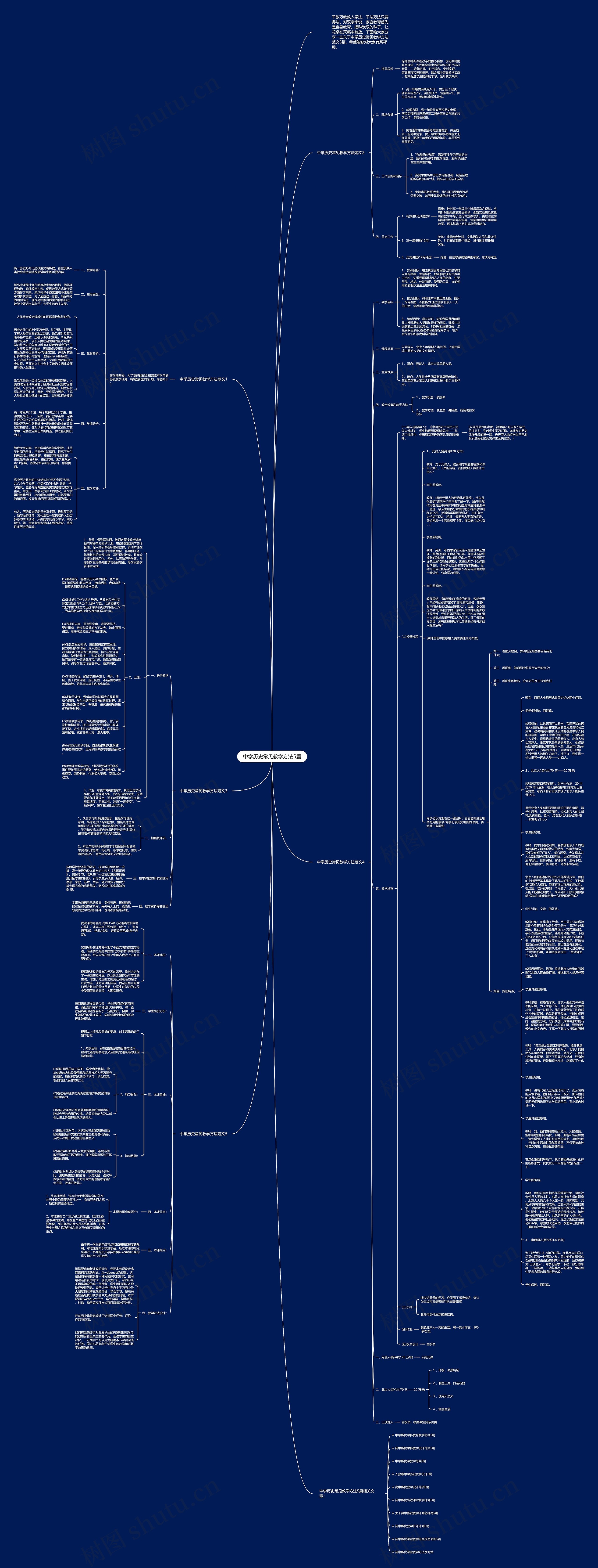 中学历史常见教学方法5篇思维导图