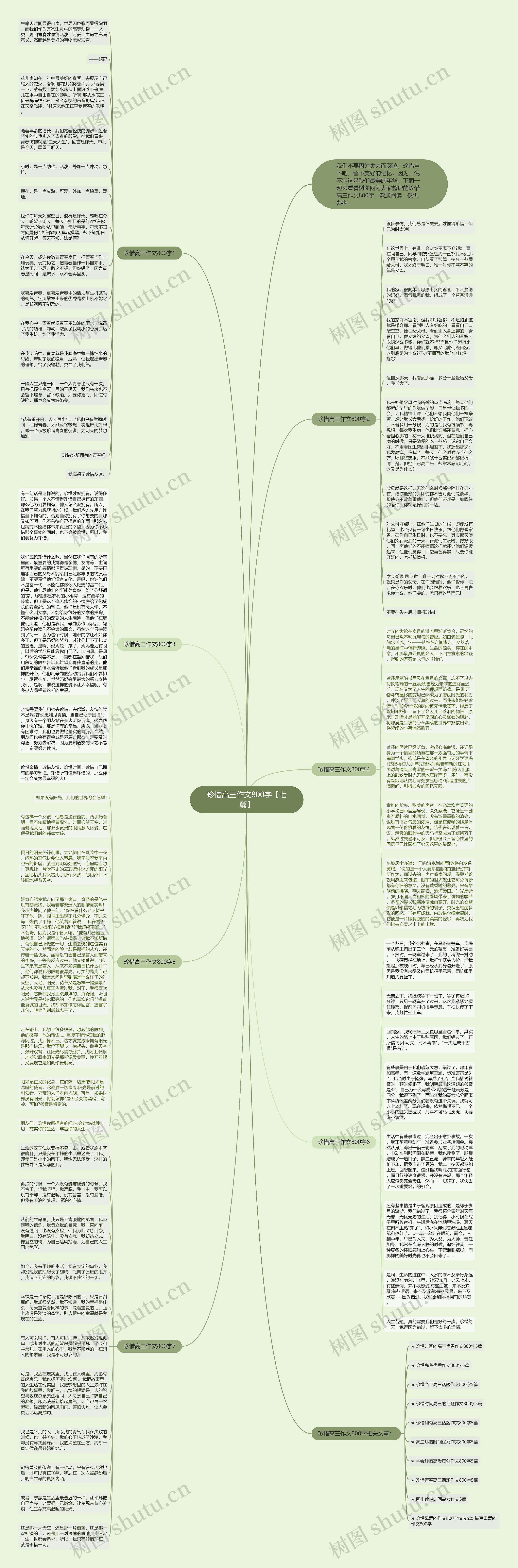 珍惜高三作文800字【七篇】思维导图