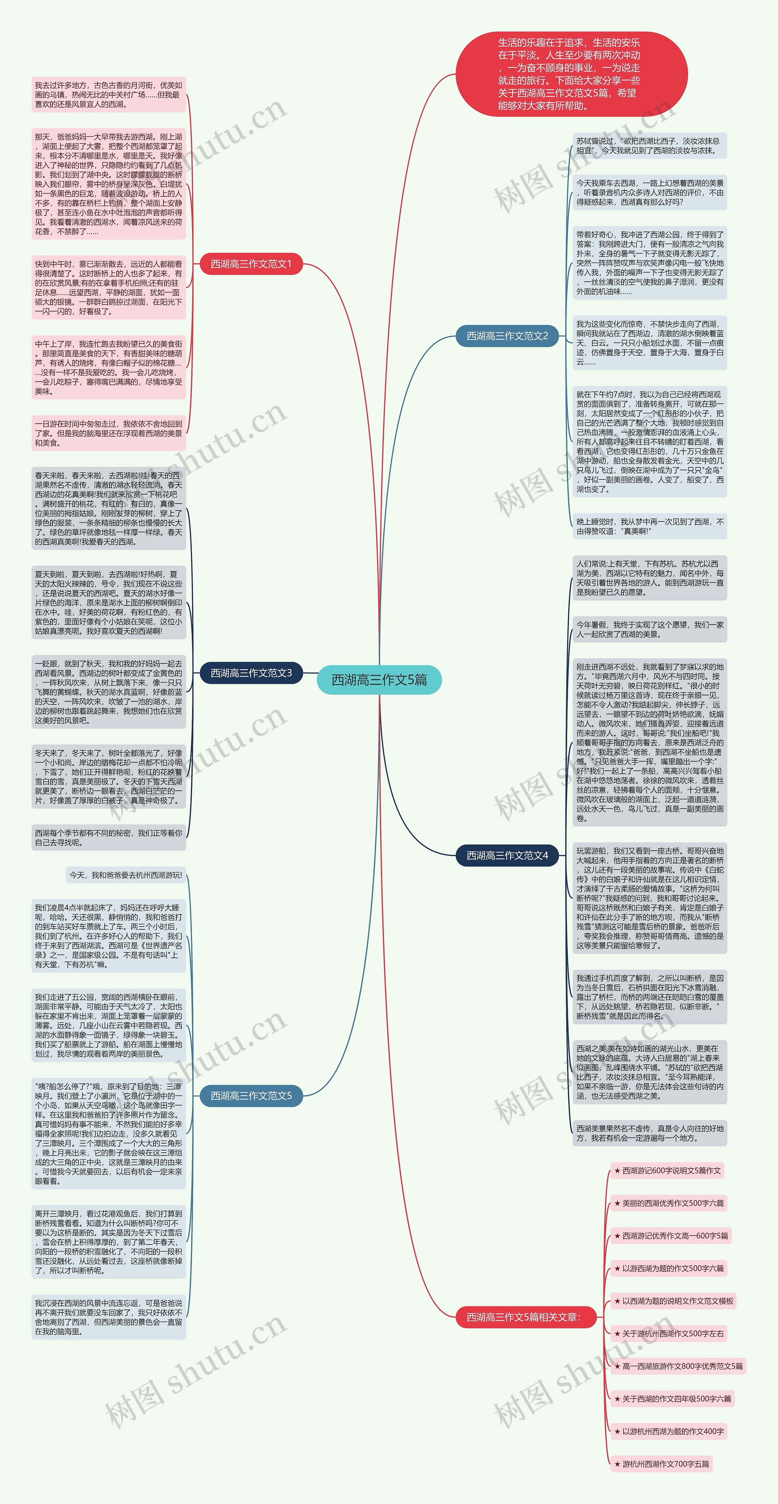 西湖高三作文5篇思维导图