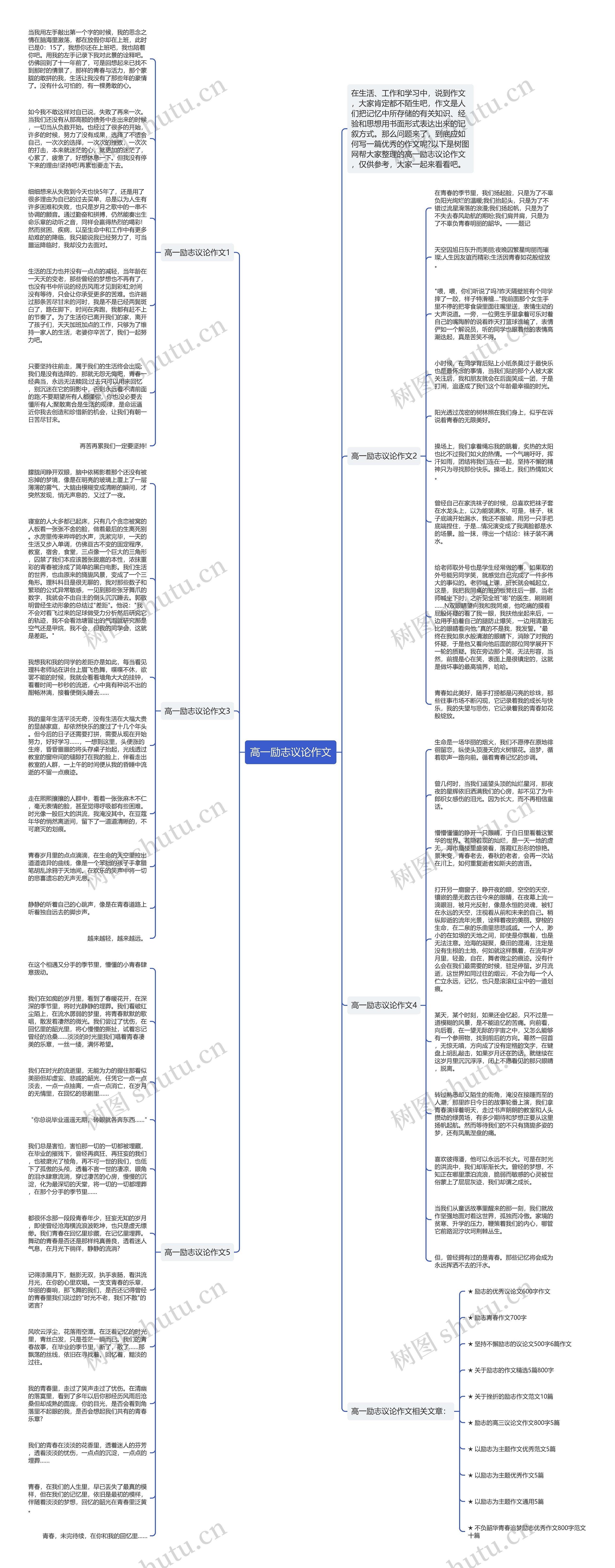高一励志议论作文思维导图