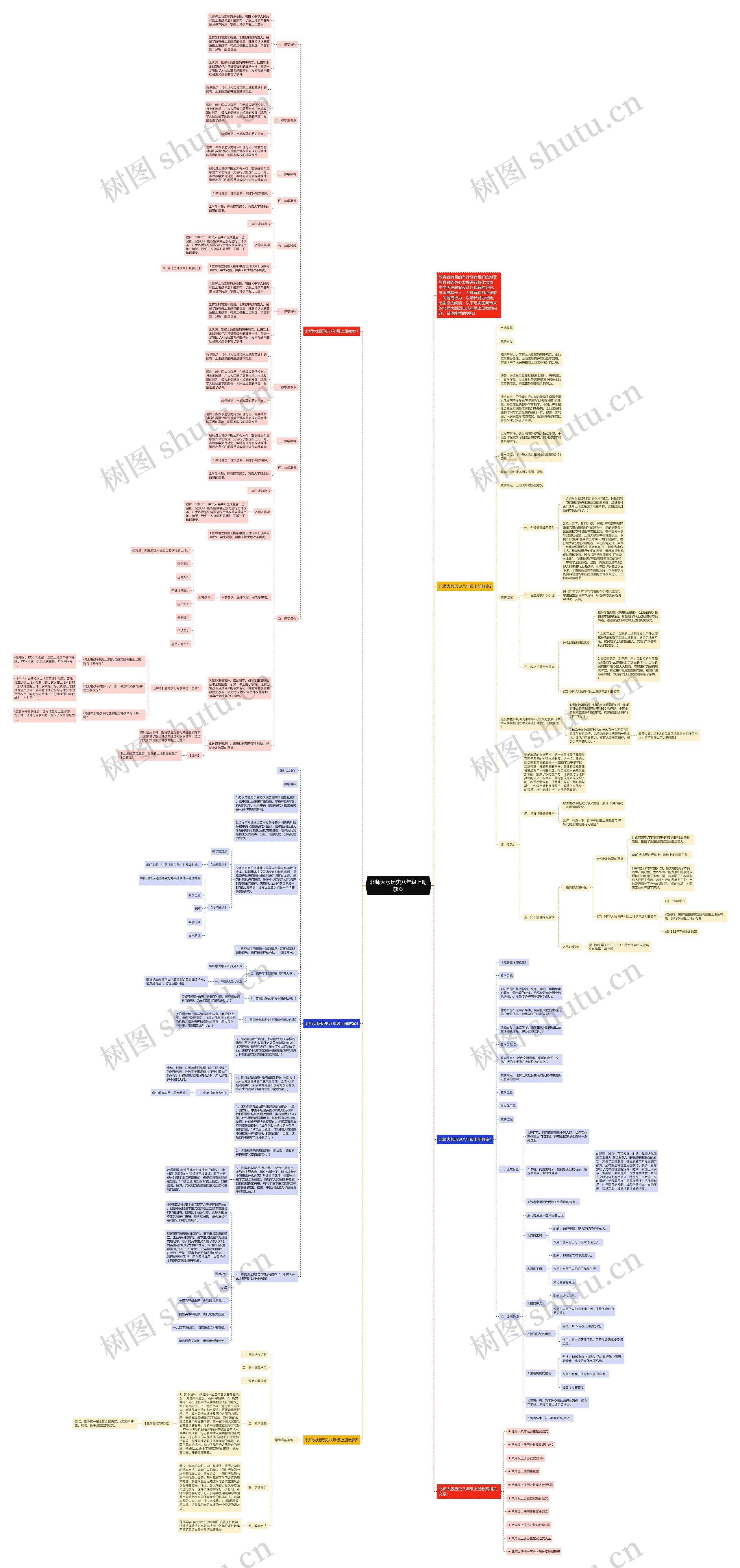 北师大版历史八年级上册教案