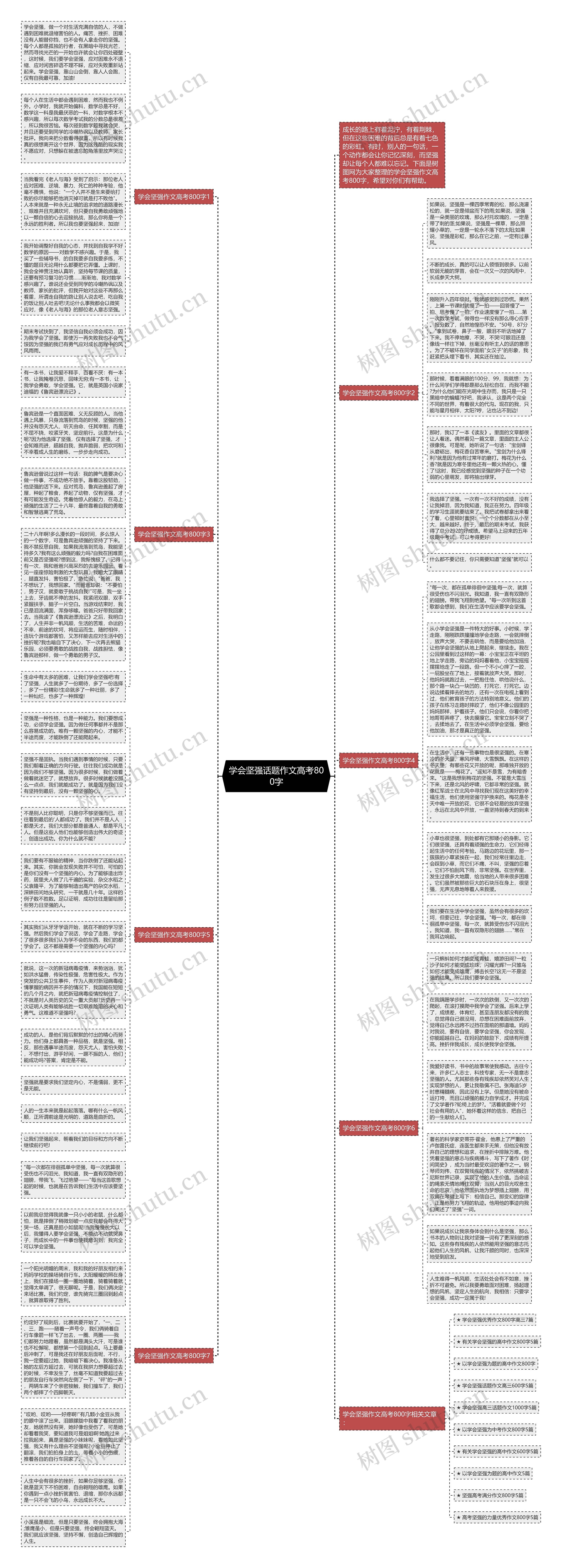 学会坚强话题作文高考800字思维导图